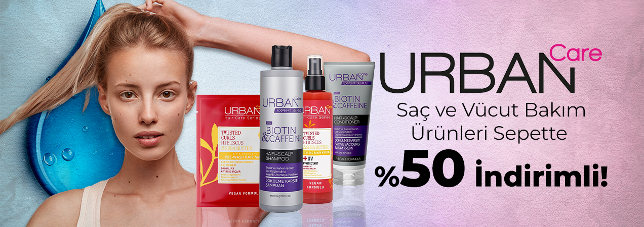 Urban Care Saç ve Vücut Bakım Ürünleri Sepette %50 İndirimli!