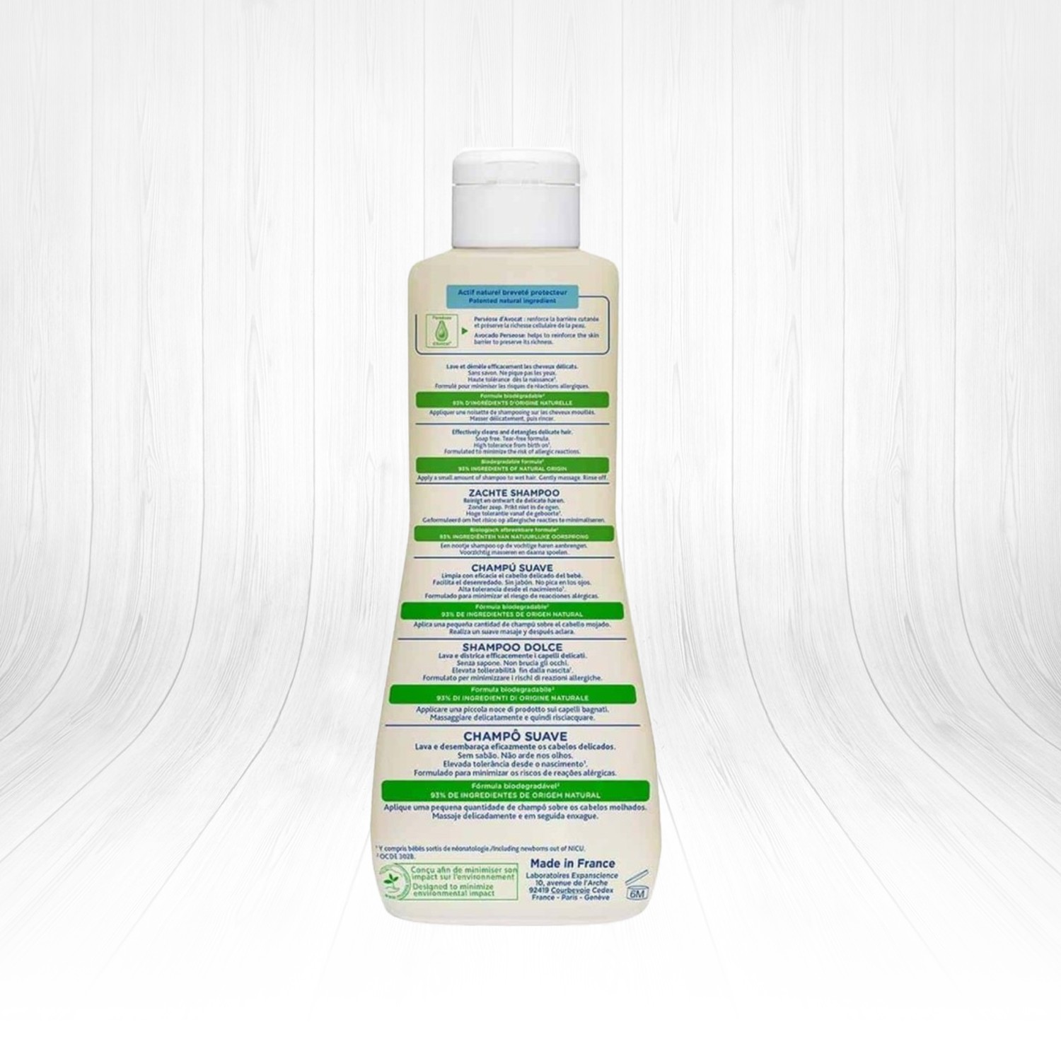 Mustela Gentle Shampoo 500 ml Arka Yüz