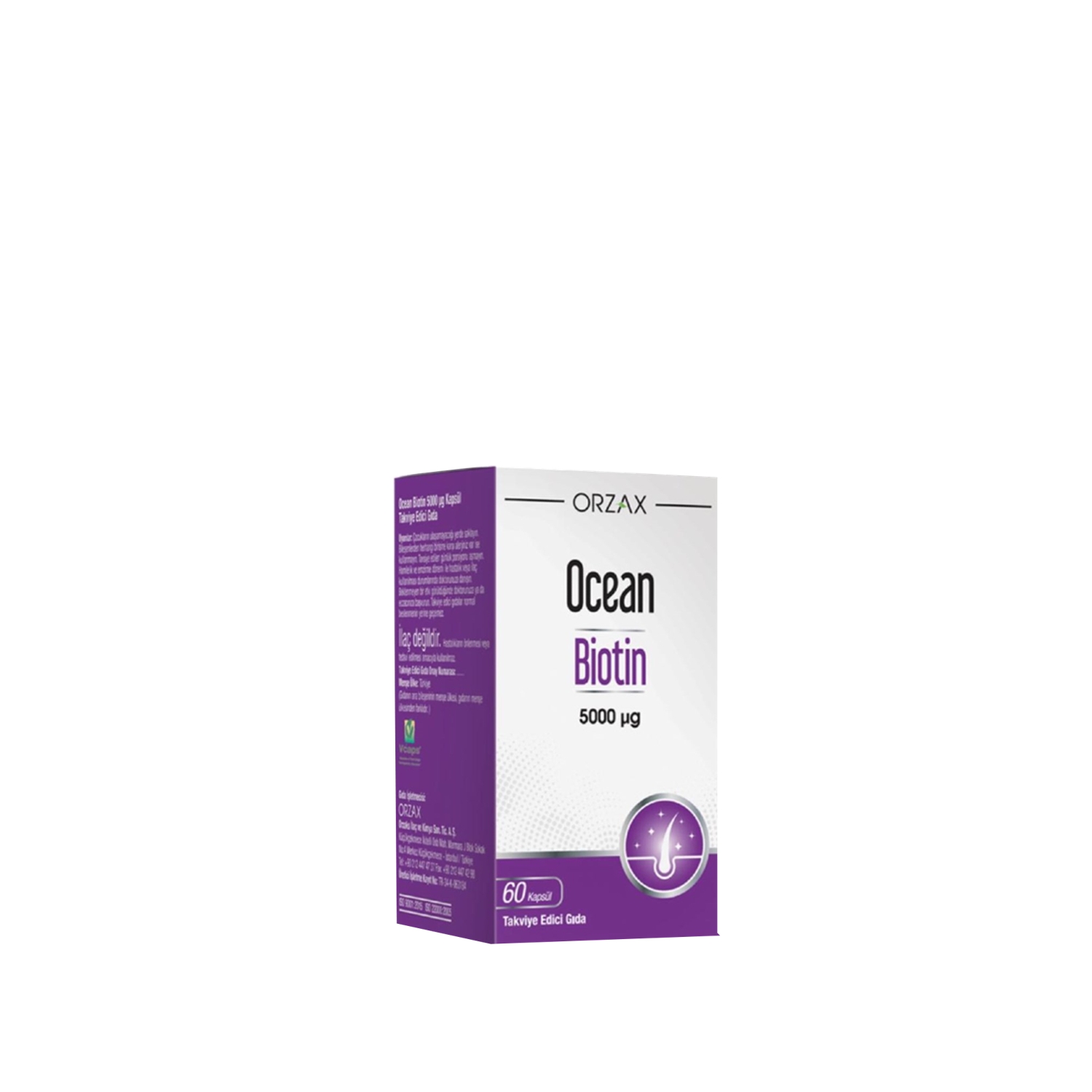 Orzax Ocean Biotin 5000ug 60 Kapsül