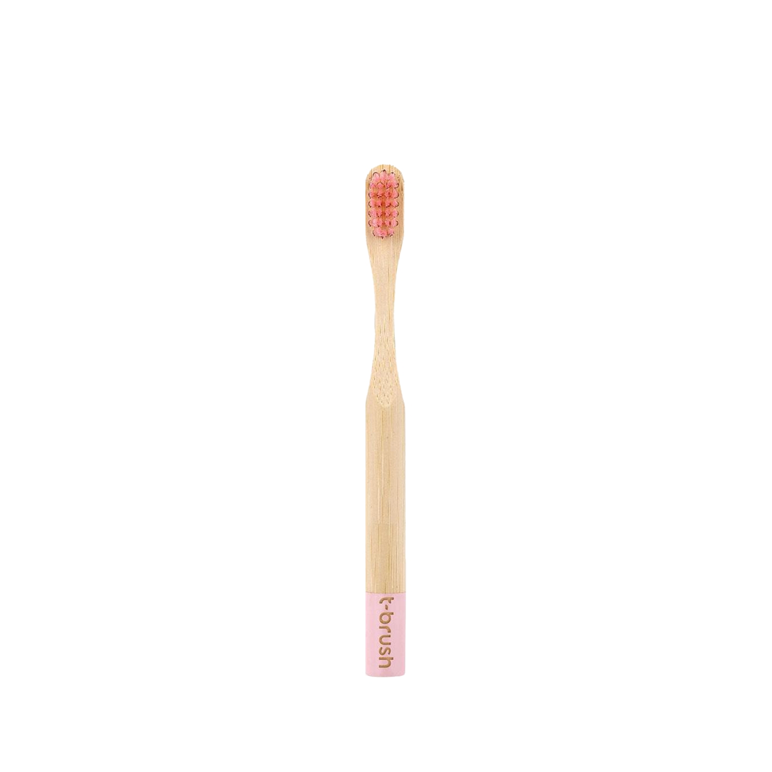 T-Brush Vegan Bambu Yumuşak Çocuk Diş Fırçası Pembe