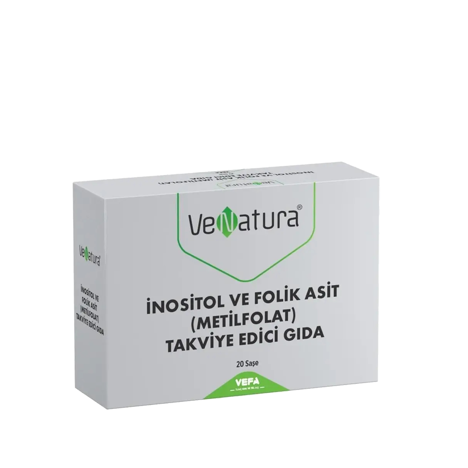 VeNatura İnositol ve Folik Asit (Metilfolat) Takviye Edici Gıda 20 Saşe