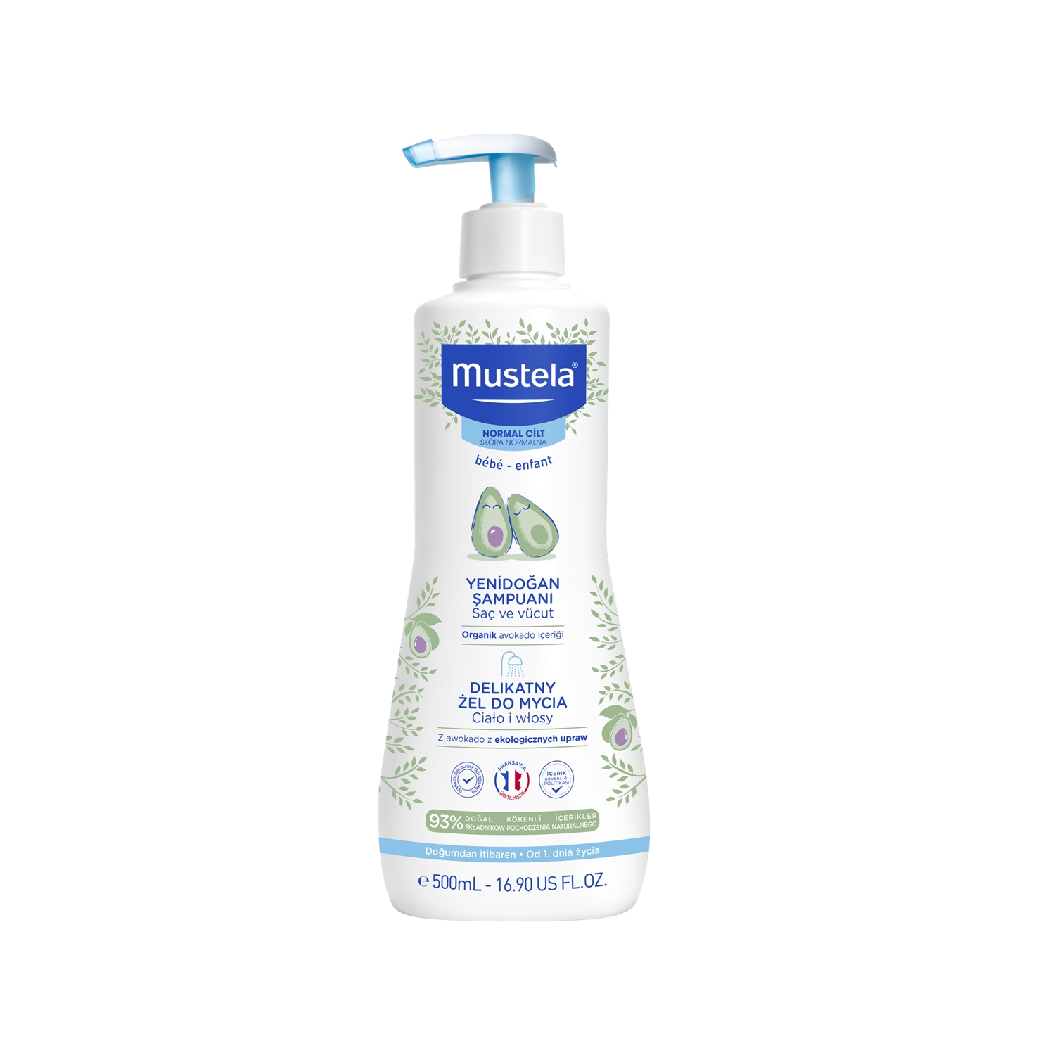 Mustela Yenidoğan Şampuanı Saç ve Vücut 500 ml
