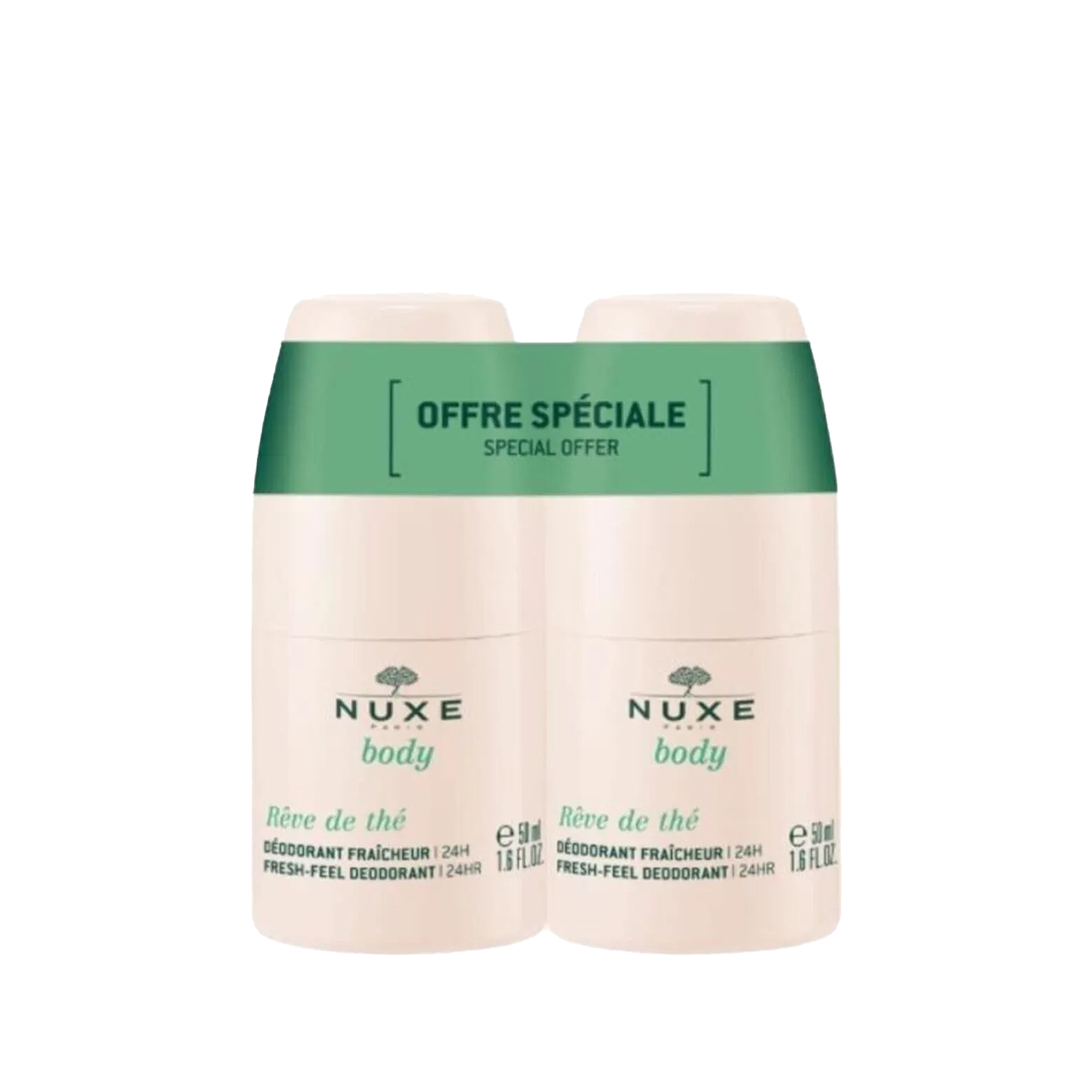 Nuxe Body Reve De The Fresh Deodorant Roll-On 2x50 ml
