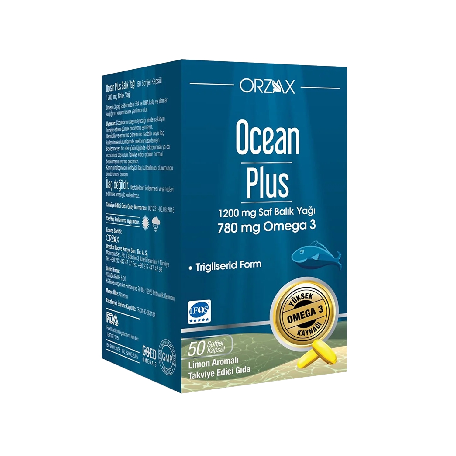 Orzax Ocean Plus Soft Jel 50 Kapsül | Sachane