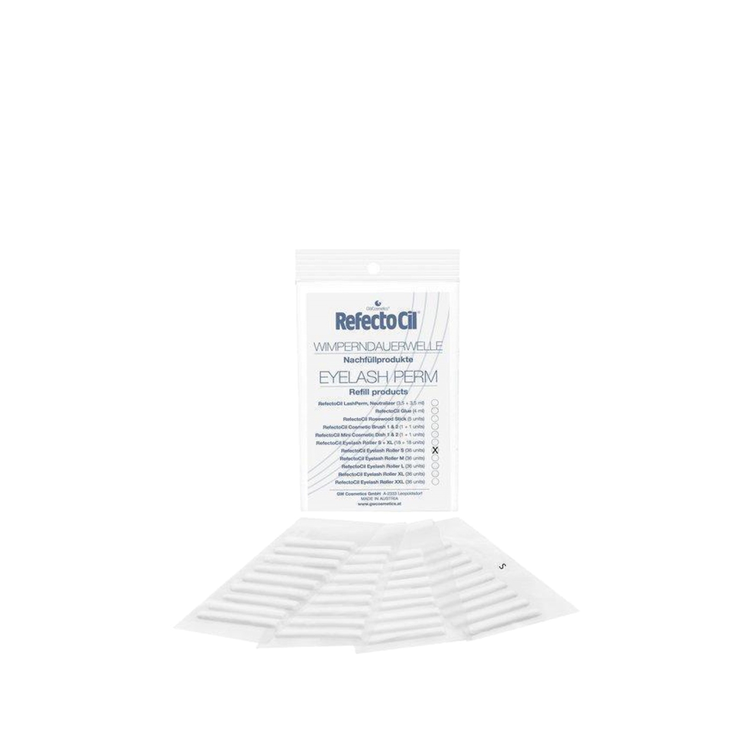 RefectoCil Eyelash Roller Large Kirpik Perma Rulosu 36 adet