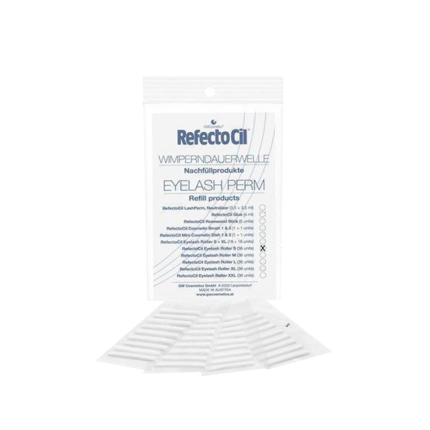 RefectoCil Eyelash Roller Small Kirpik Perma Rulosu 36 adet