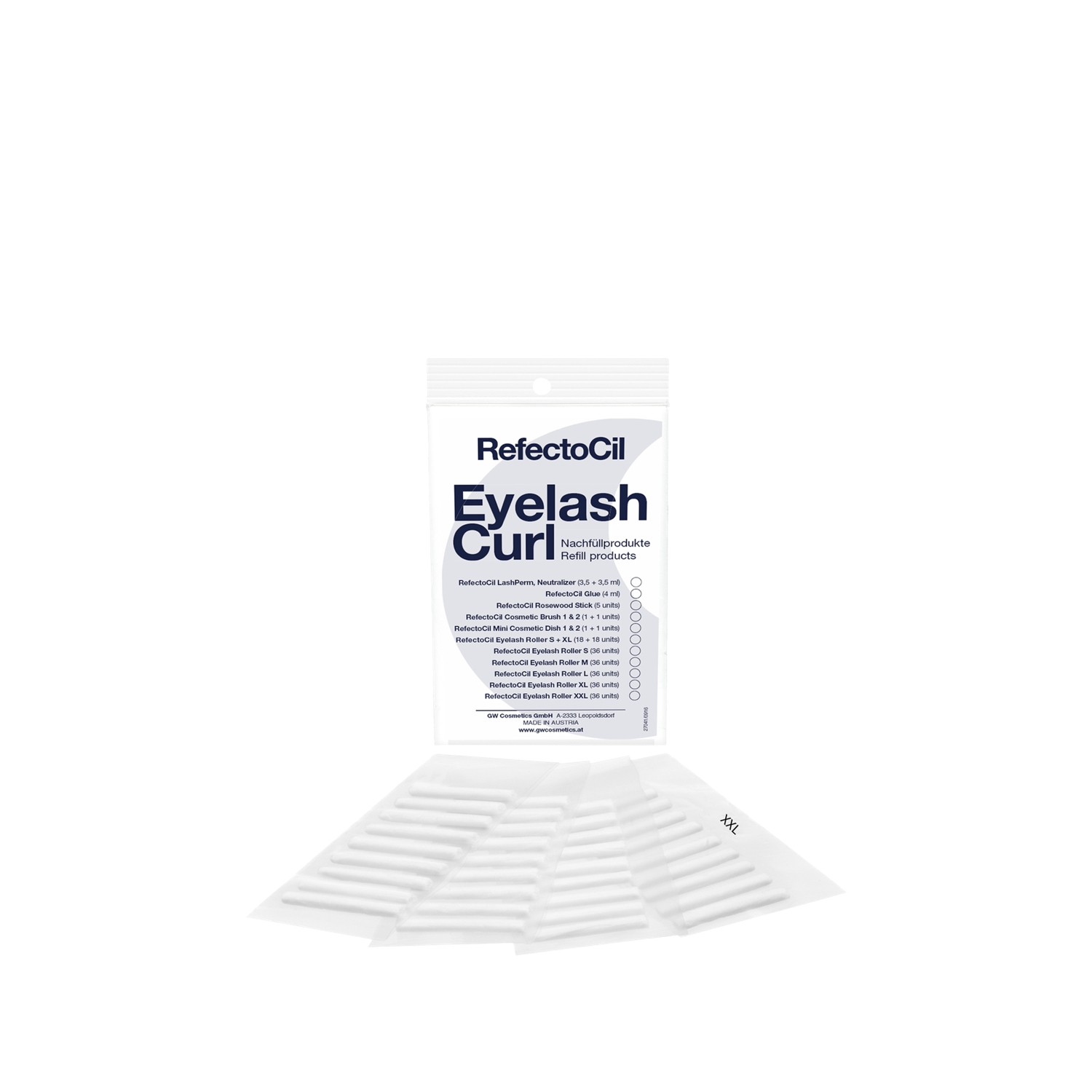 RefectoCil Eyelash Roller XXLarge Kirpik Perma Rulosu 36 adet
