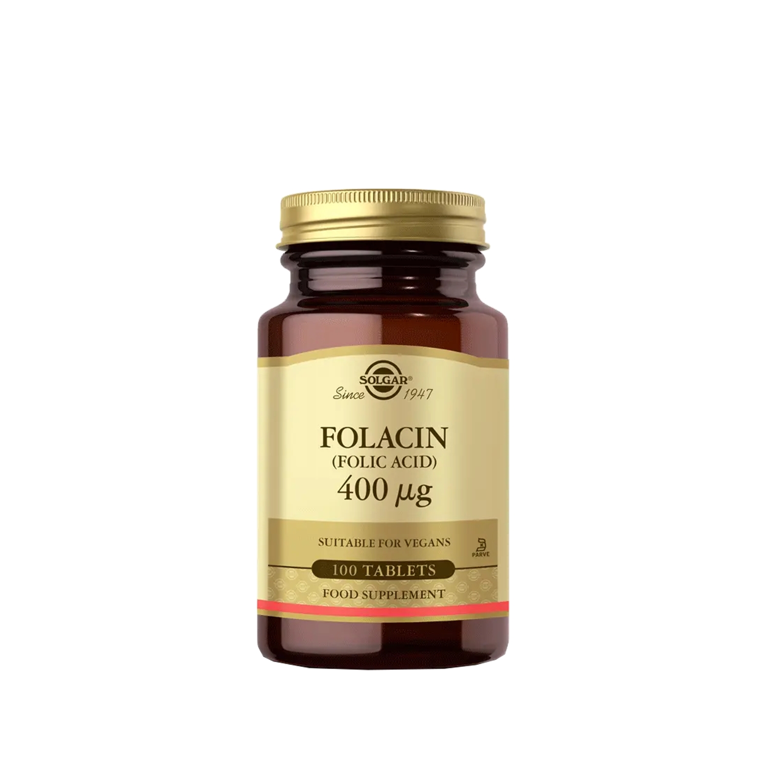 Solgar Folic Acid Folacin 400 mcg Folik Asit 100 Tablet