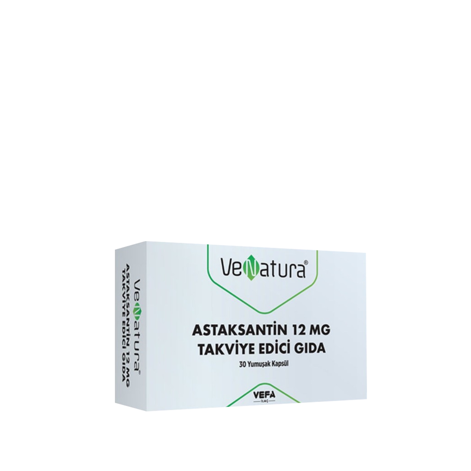 VeNatura Astaksantin 12mg Takviye Edici Gıda 30 Yumuşak Kapsül