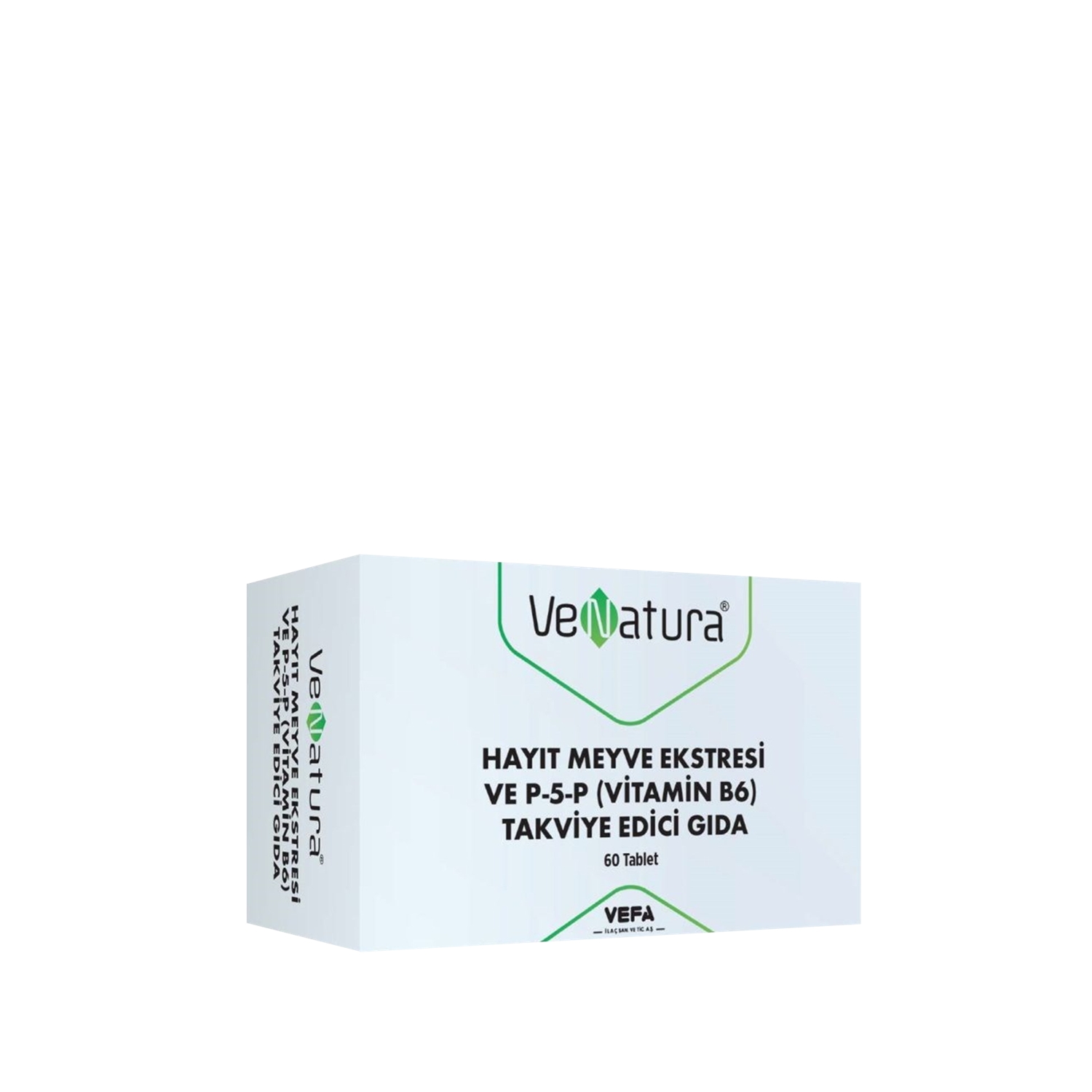 VeNatura Hayıt Meyve Ekstresi ve P-5-P Vitamin B6 Takviye Edici Gıda 60 Kapsül