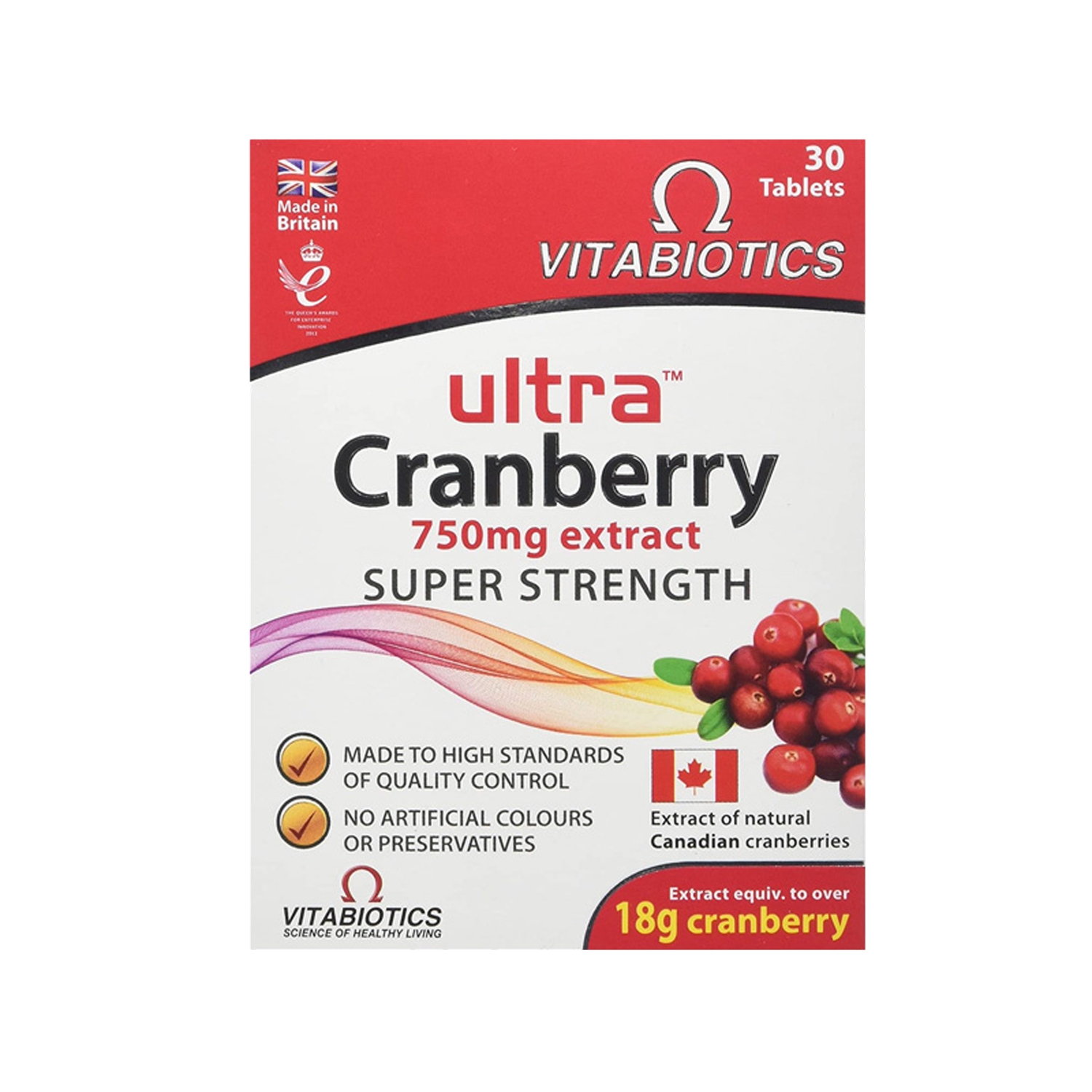 Vitabiotics Ultra Cranberry 750 mg Extract 30 Tablet