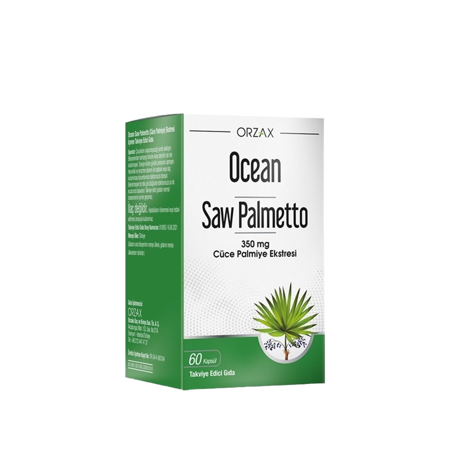 Orzax Ocean Saw Palmetto 350mg 60 Kapsül