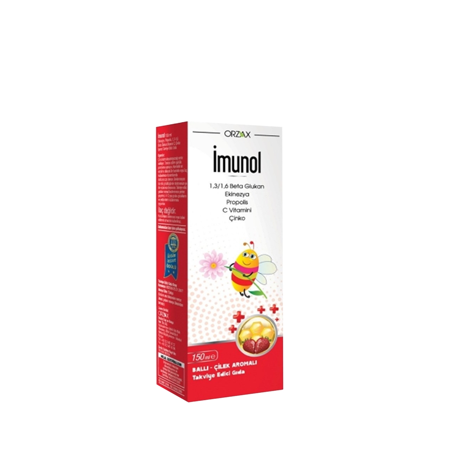 Orzax İmunol Şurup Ballı Çilek Aromalı 150ml