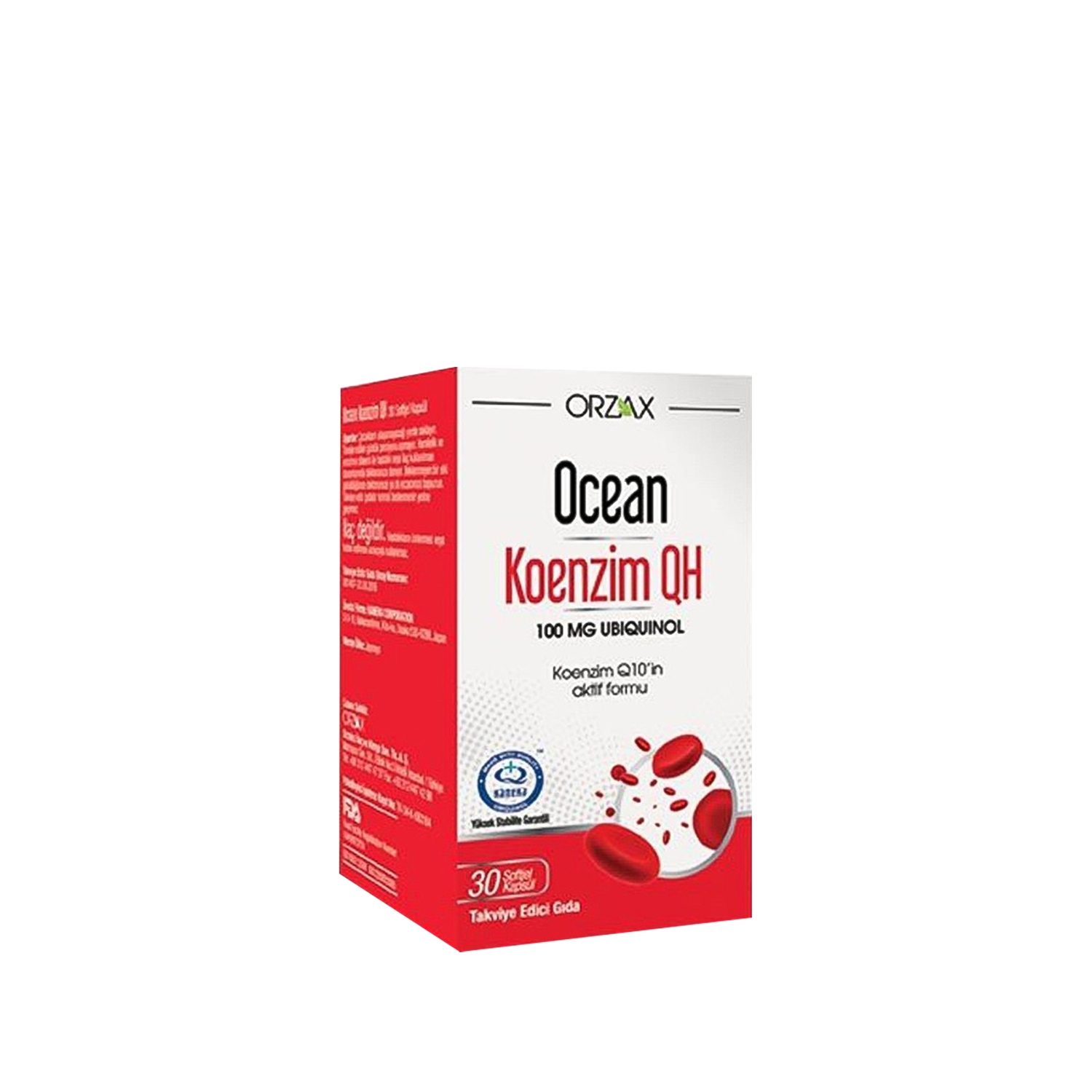 Orzax Ocean Koenzim QH Soft Jel 30 Kapsül | Sachane