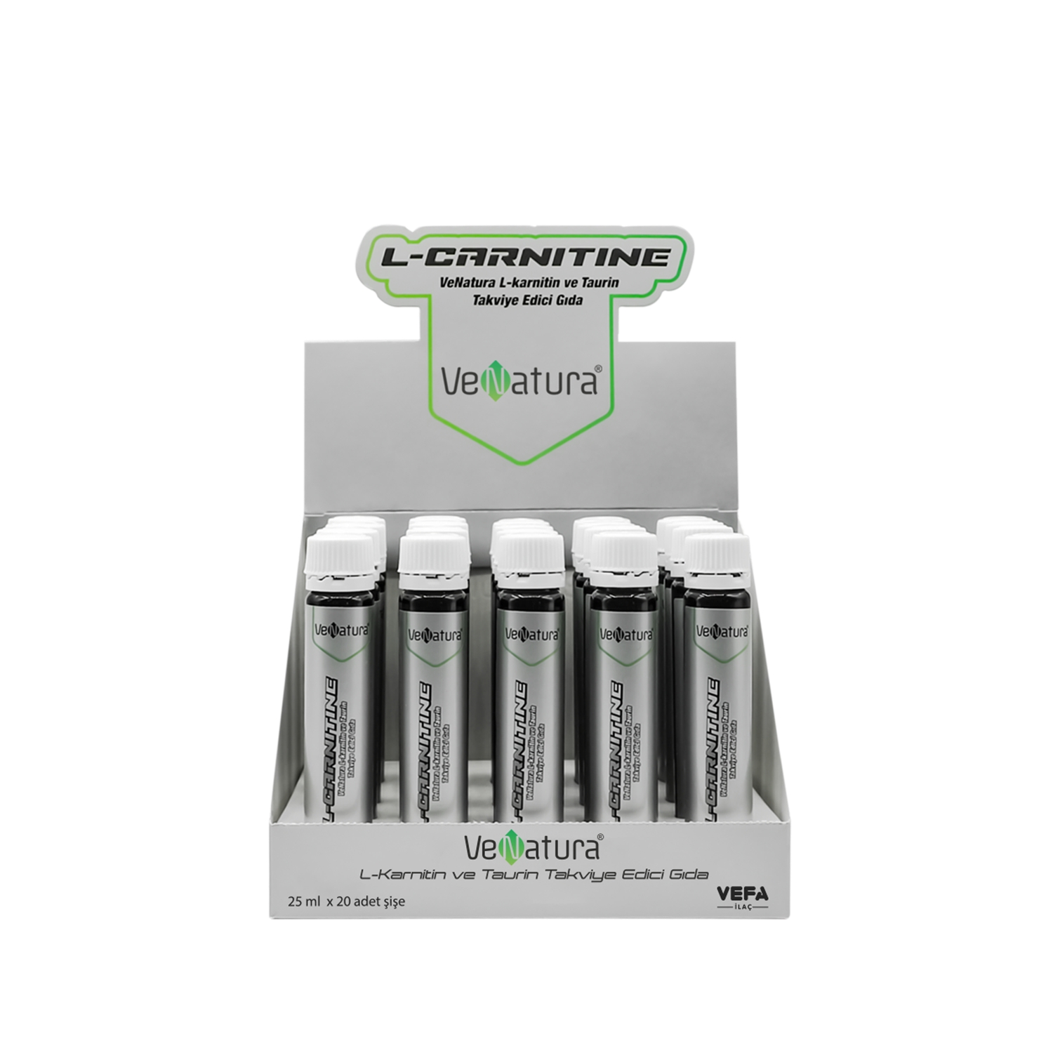 VeNatura L-Karnitin ve Taurin Takviye Edici Gda 20x25 ml | Sachane