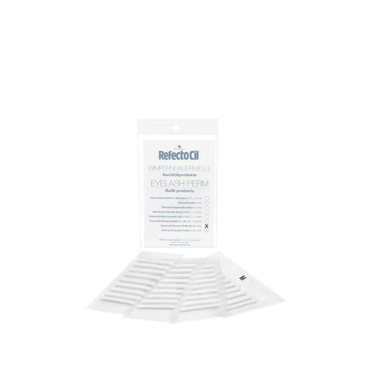 RefectoCil Eyelash Roller Medium Kirpik Perma Rulosu 36 adet