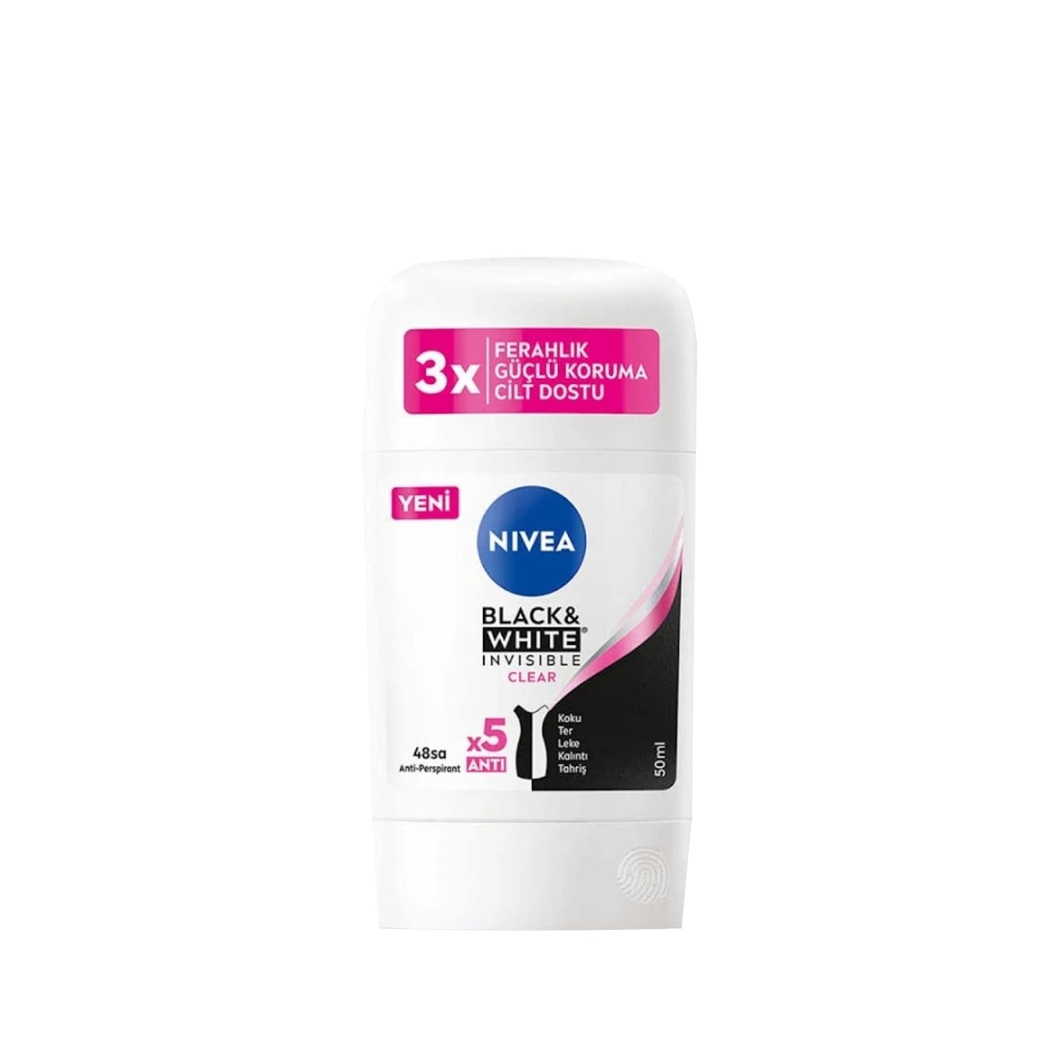 Nivea Black&White Kadın Şeffaf Deodorant 50 ml