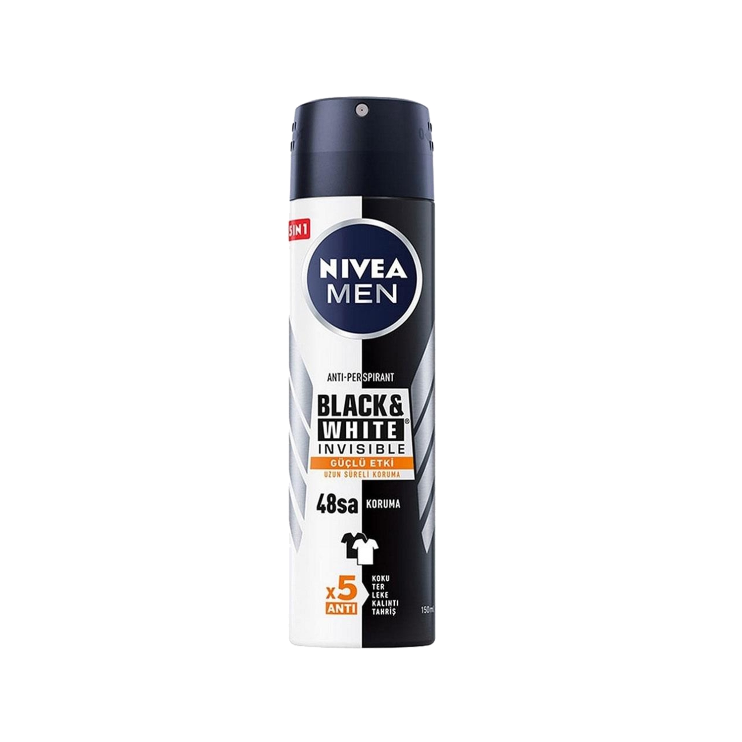 Nivea Men Black&White Invisible Güçlü Etki Sprey Deodorant 150 ml
