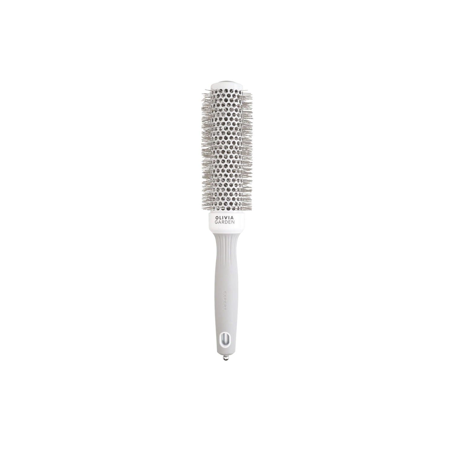 Olivia Garden Expert Blowout Speed Wavy Bristles Beyaz ve Gri Fön Fırçası 25