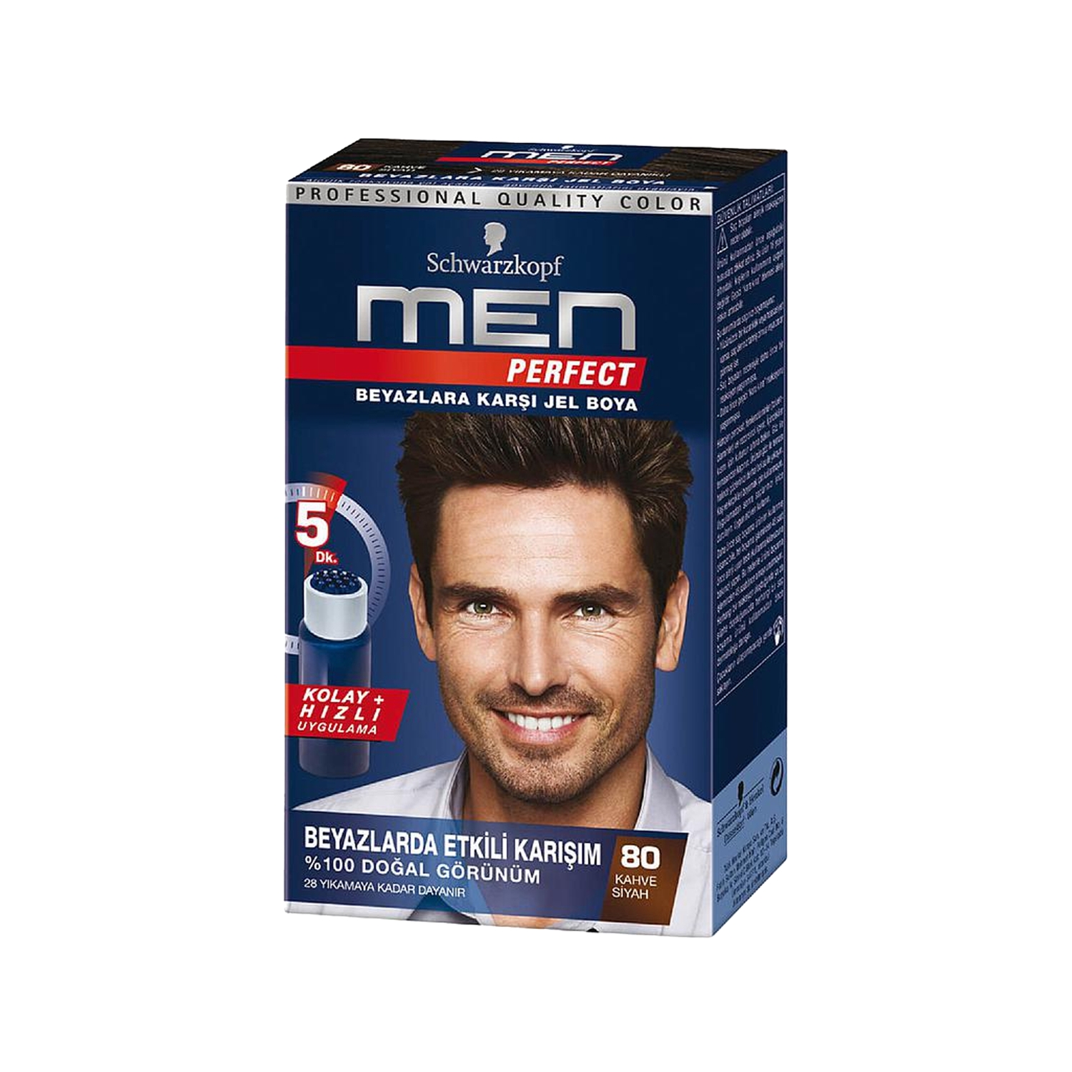 Schwarzkopf Men Perfect Saç Boyası 80-Kahve Siyah 80ml