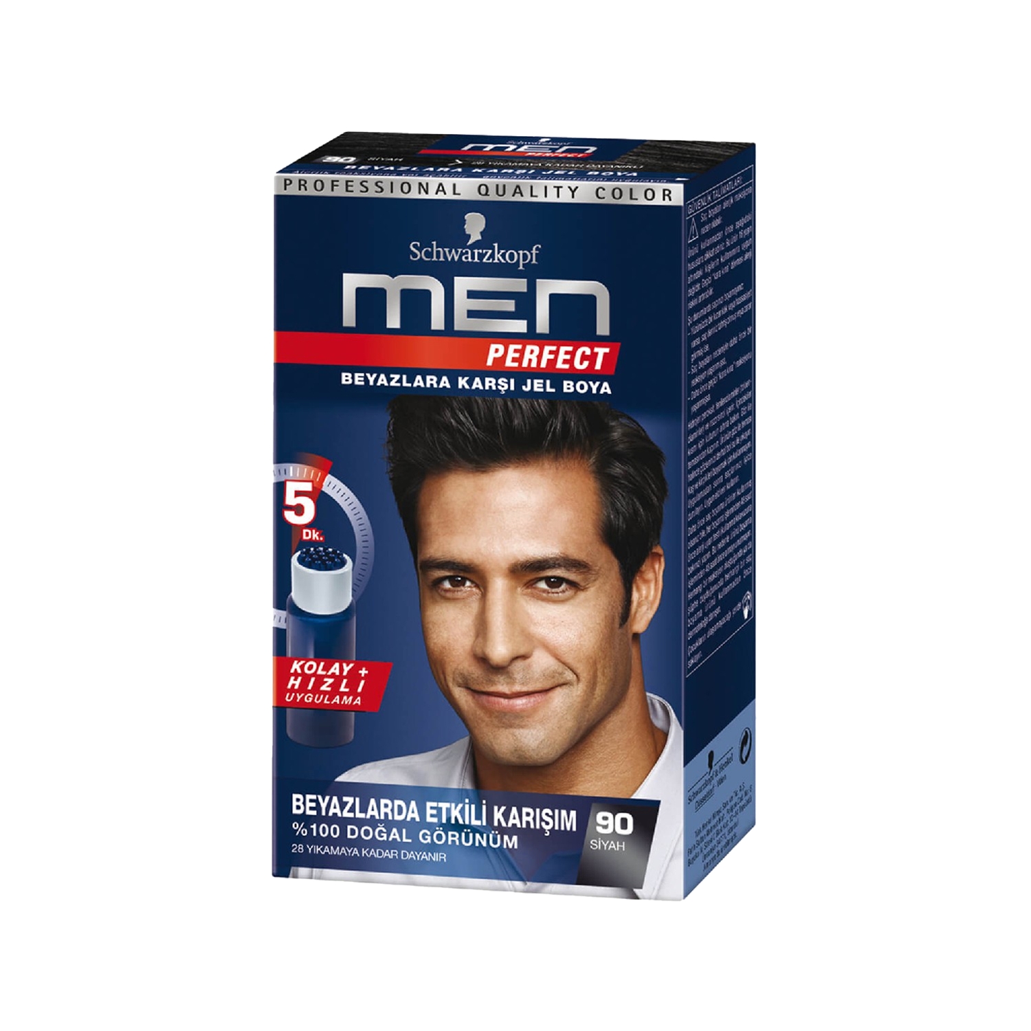 Schwarzkopf Men Perfect Saç Boyası 90-Siyah 80ml