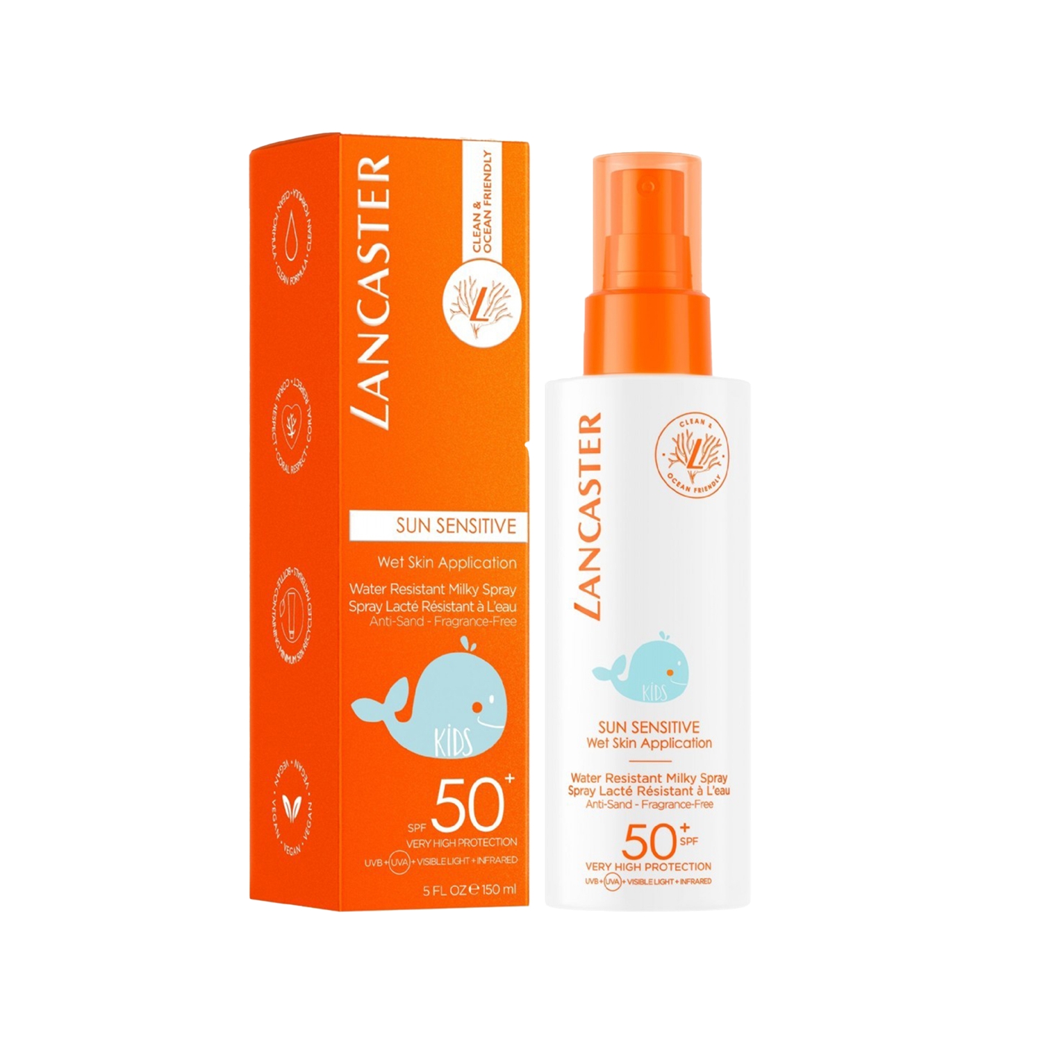 Lancaster Sun Sensitive Kids Milky SPF50 Çocuklar İçin Güneş Koruyucu Sprey 150 ml