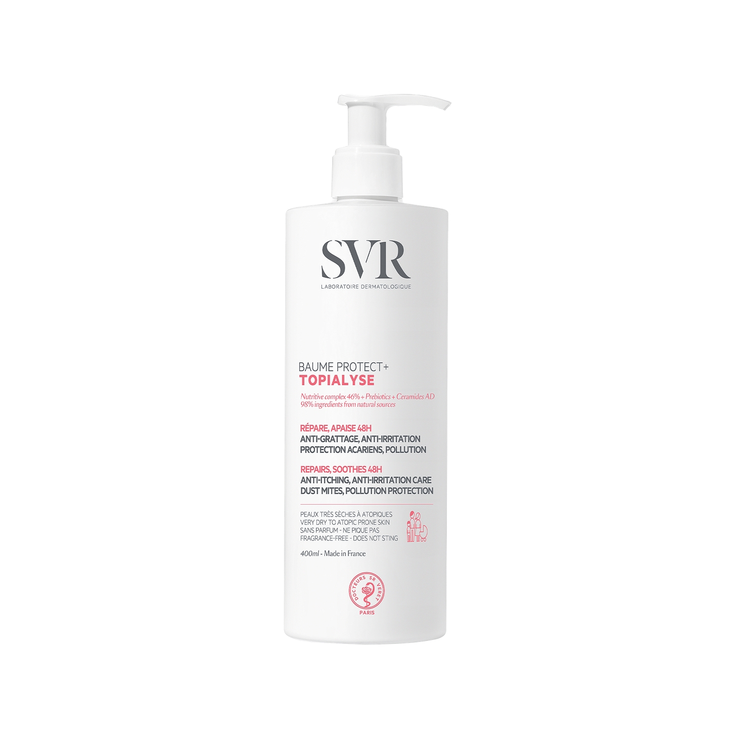 SVR Topialyse Baume Protect+ Kuru ve Atopik Ciltler İçin Yatıştırıcı Balm 400 ml
