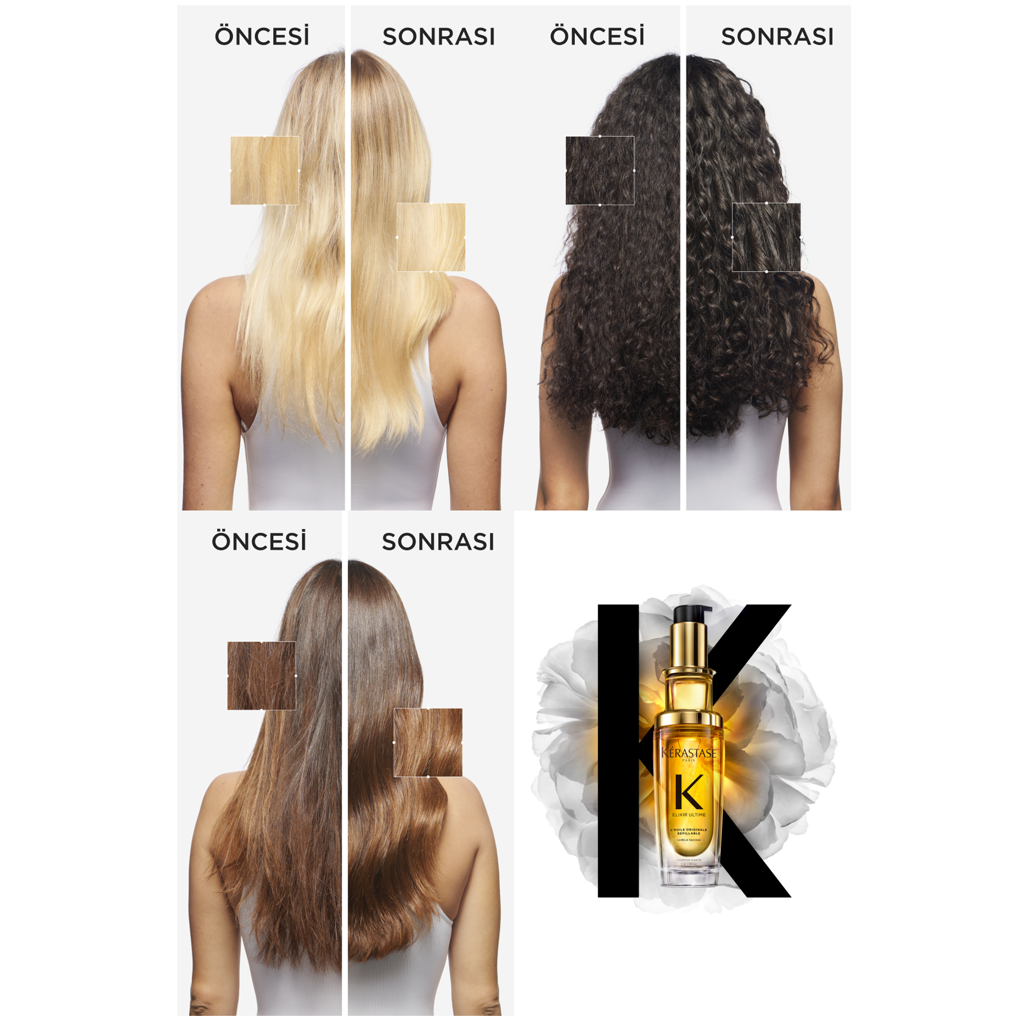 Kerastase Elixir Ultime Refill Öncesi ve Sonrası