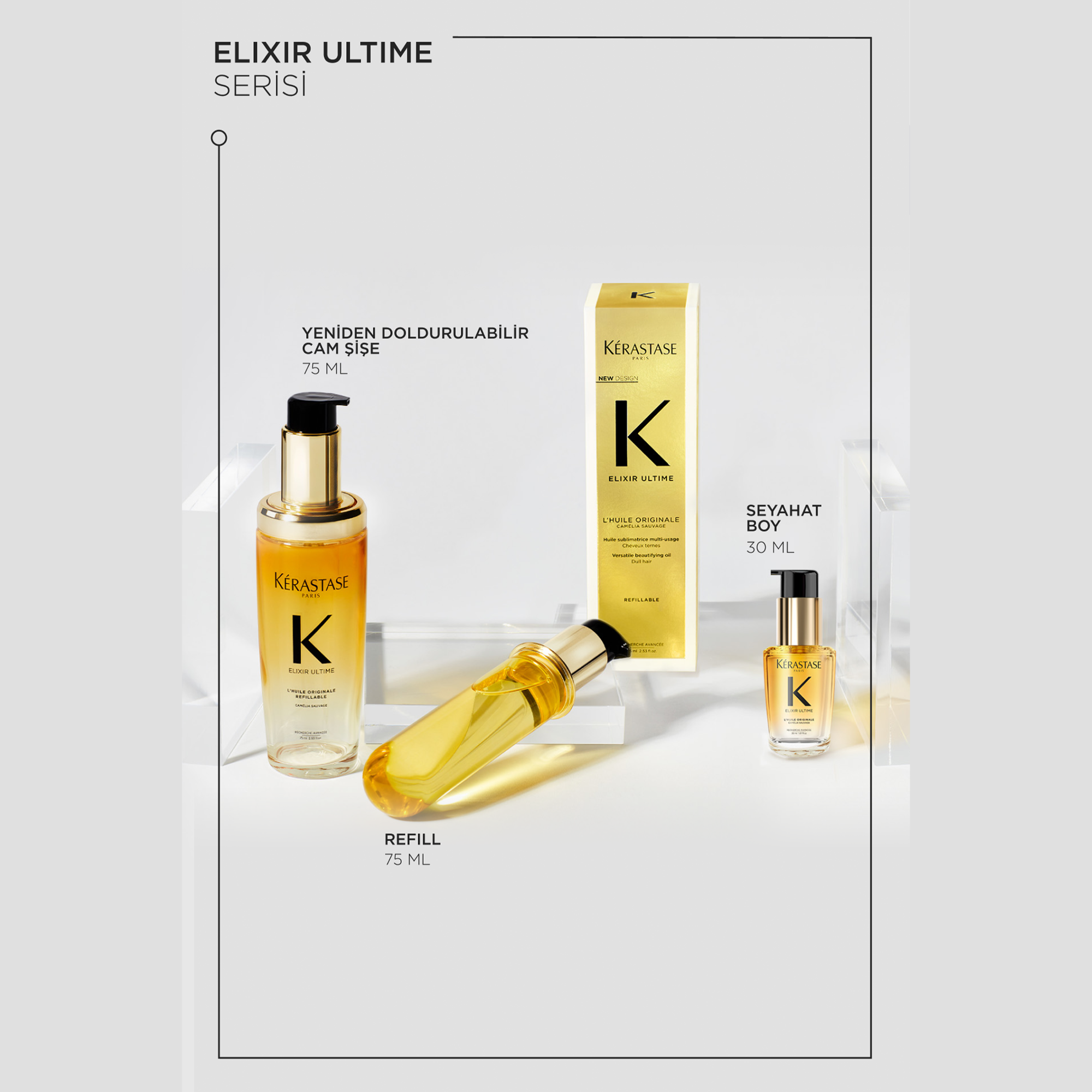 Kerastase Elixir Ultime Refill Yeniden Doldurulabilir Cam Şişe
