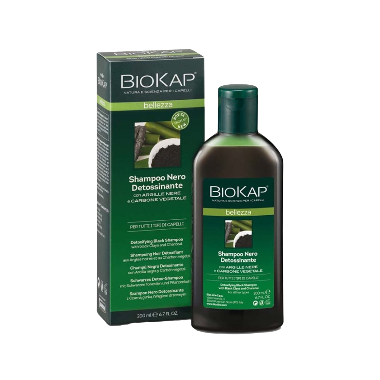 Biokap Bellezza Detoks Etkili Siyah Şampuan 200 ml
