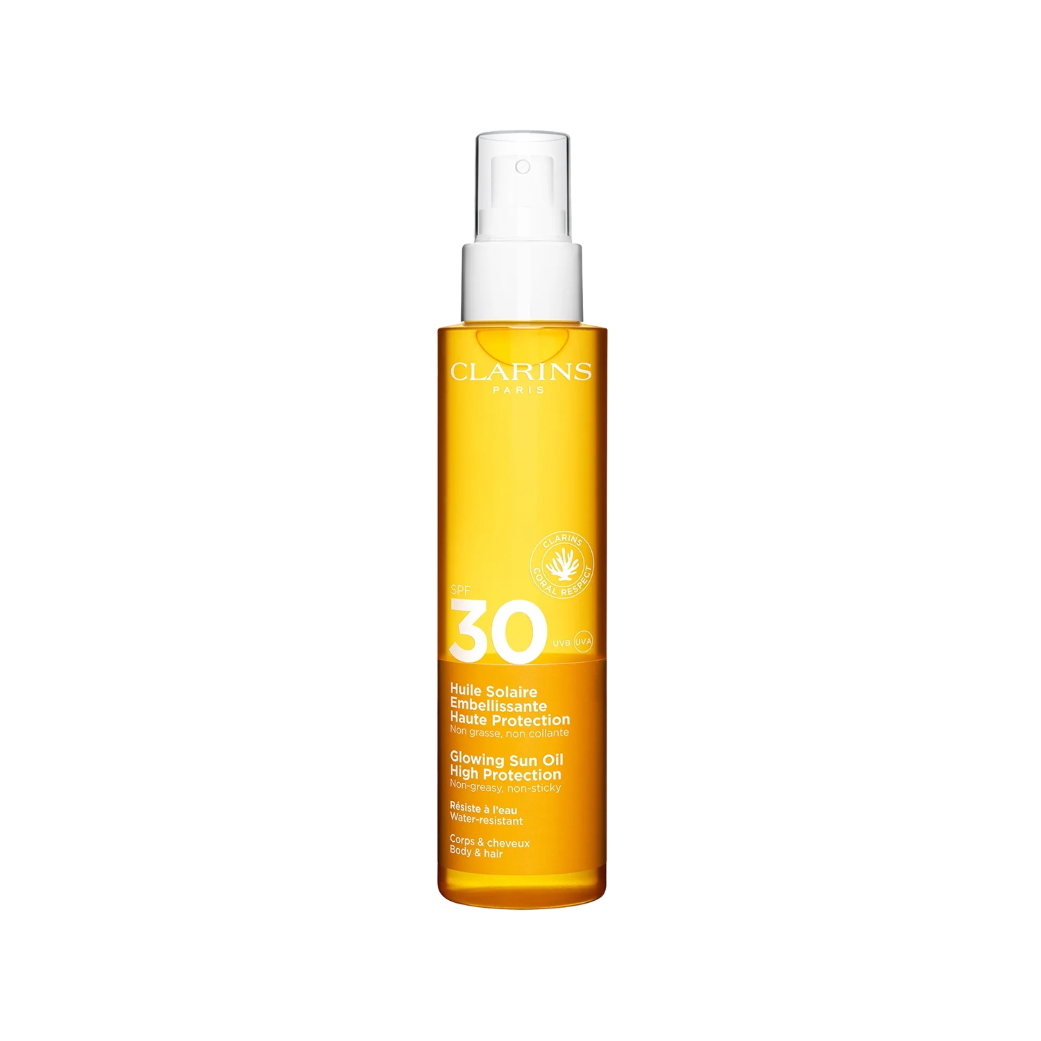 Clarins Glowing Sun Oil High Protection Spf30 Güneş Koruyucu Vücut Yağ 150 ml