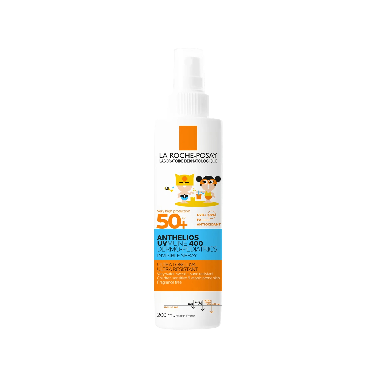 La Roche-Posay Anthelios UVmune 400 Dermo Pediatrics Invisible Sprey Spf50+ Çocuk Güneş Koruyucu Krem 200 ml