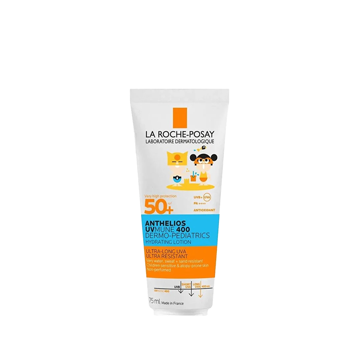 La Roche-Posay Anthelios Uvmune 400 Dermo Pediatrics Hydrating Lotion Çocuk Güneş Koruyucu Süt Spf50+ 75 ml