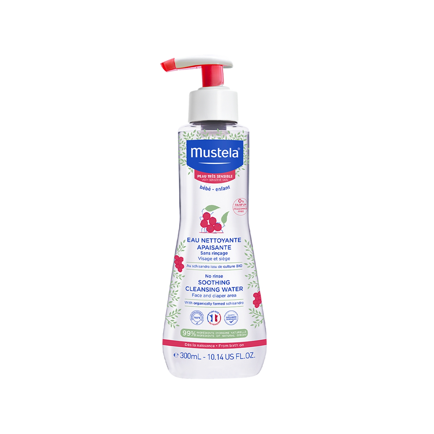 Mustela Durulama Gerektirmeyen Bebek Temizleme Suyu 300 ml