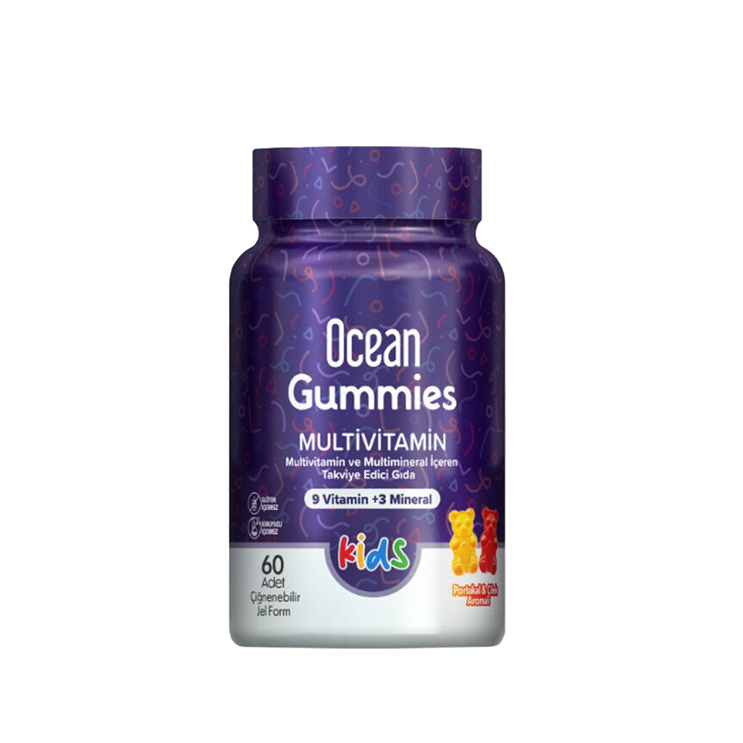 Orzax Ocean Gummies Multivitamin Kids 60 Çiğnenebilir Jel Form