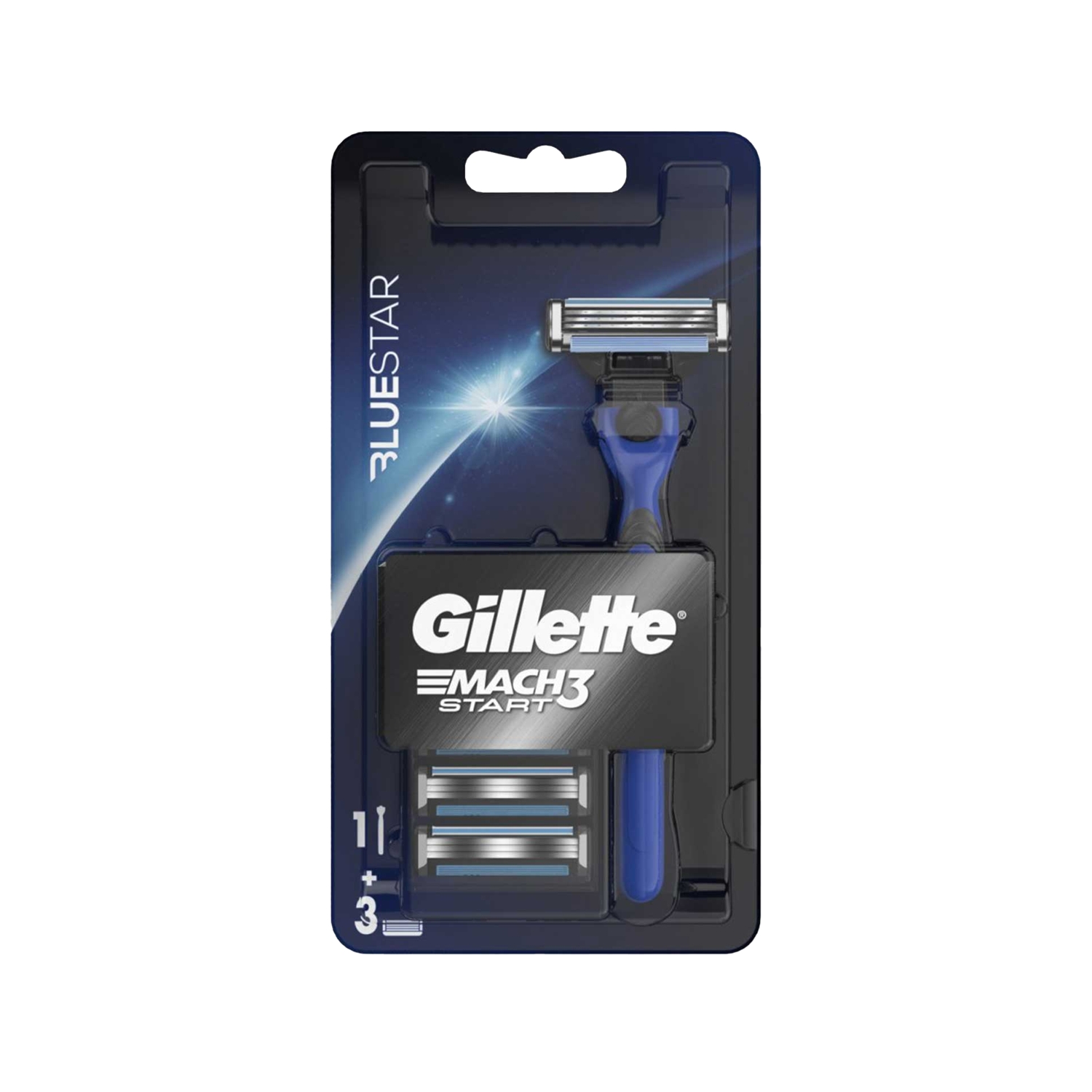 Gillette Mach3 Start Bluestar Tıraş Makinesi ve 3 Yedek Bıçak