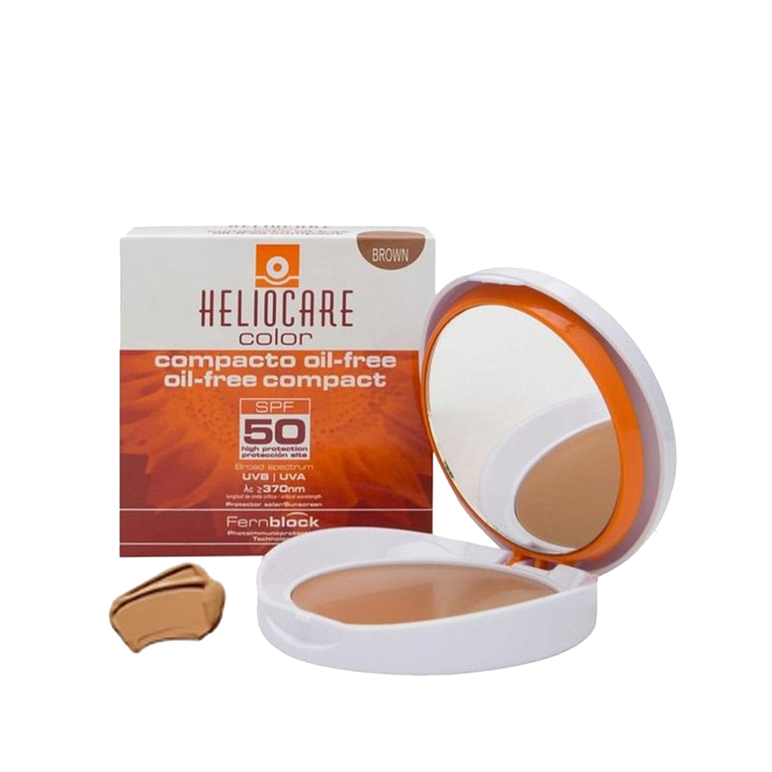 Heliocare Color Oil Free Compact Brown Spf 50 Yağsız Güneş Koruyucu Esmer Ten 10 g
