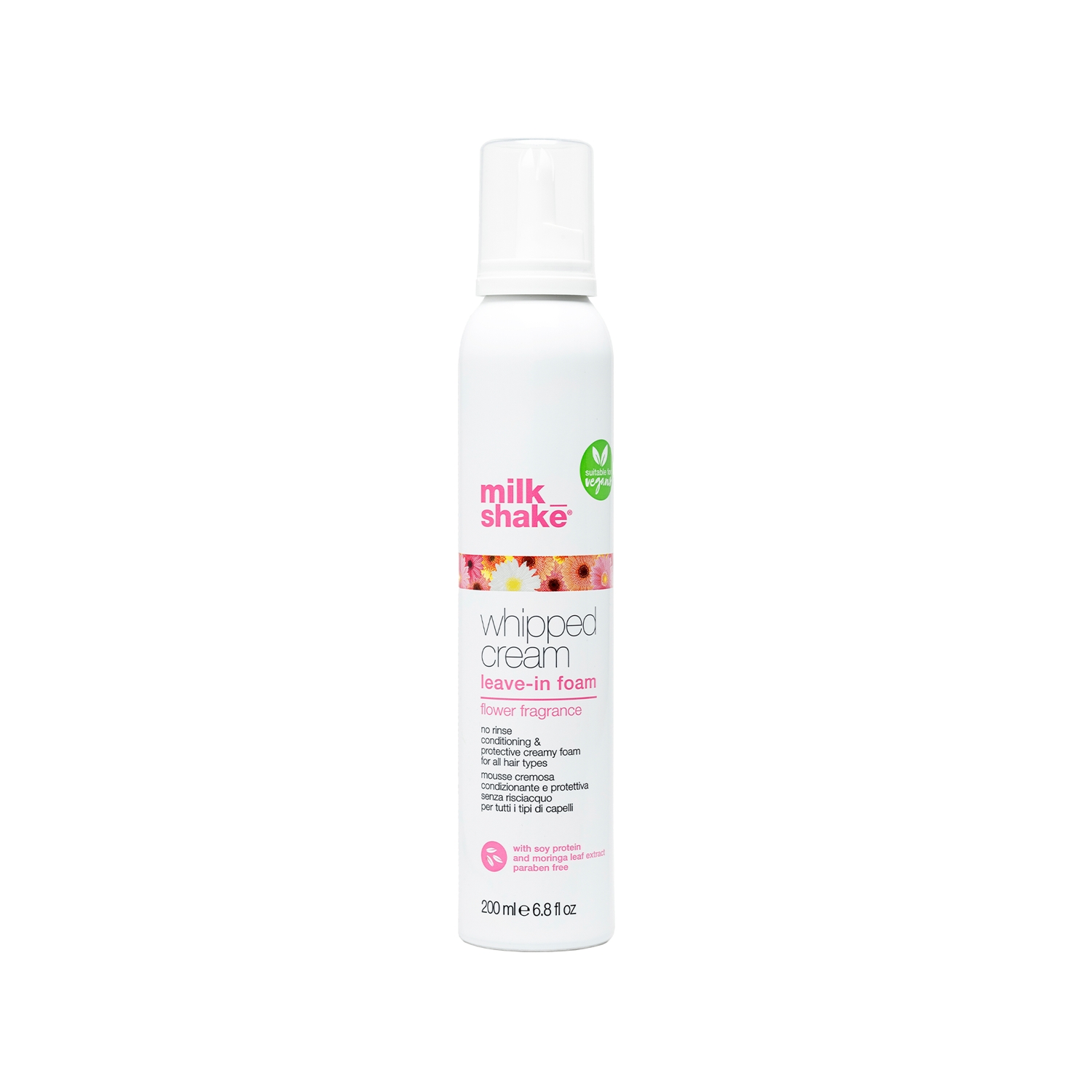 milk_shake Whipped Cream Flower Vibes Koruyucu Durulanmayan Köpük Saç Kremi 200 ml