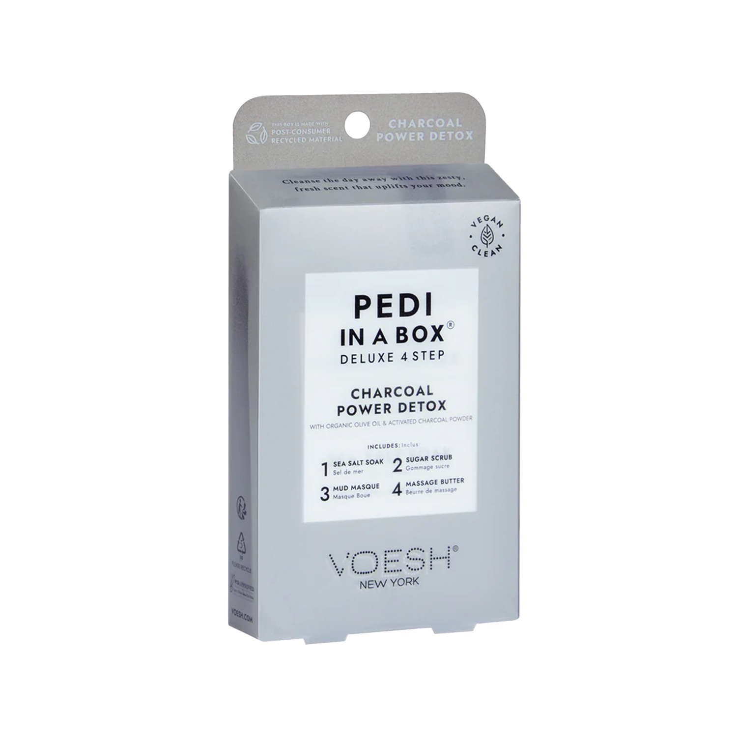 Voesh New York Pedi In A Box Deluxe Pedikür 4 Adımlı Set Karbon