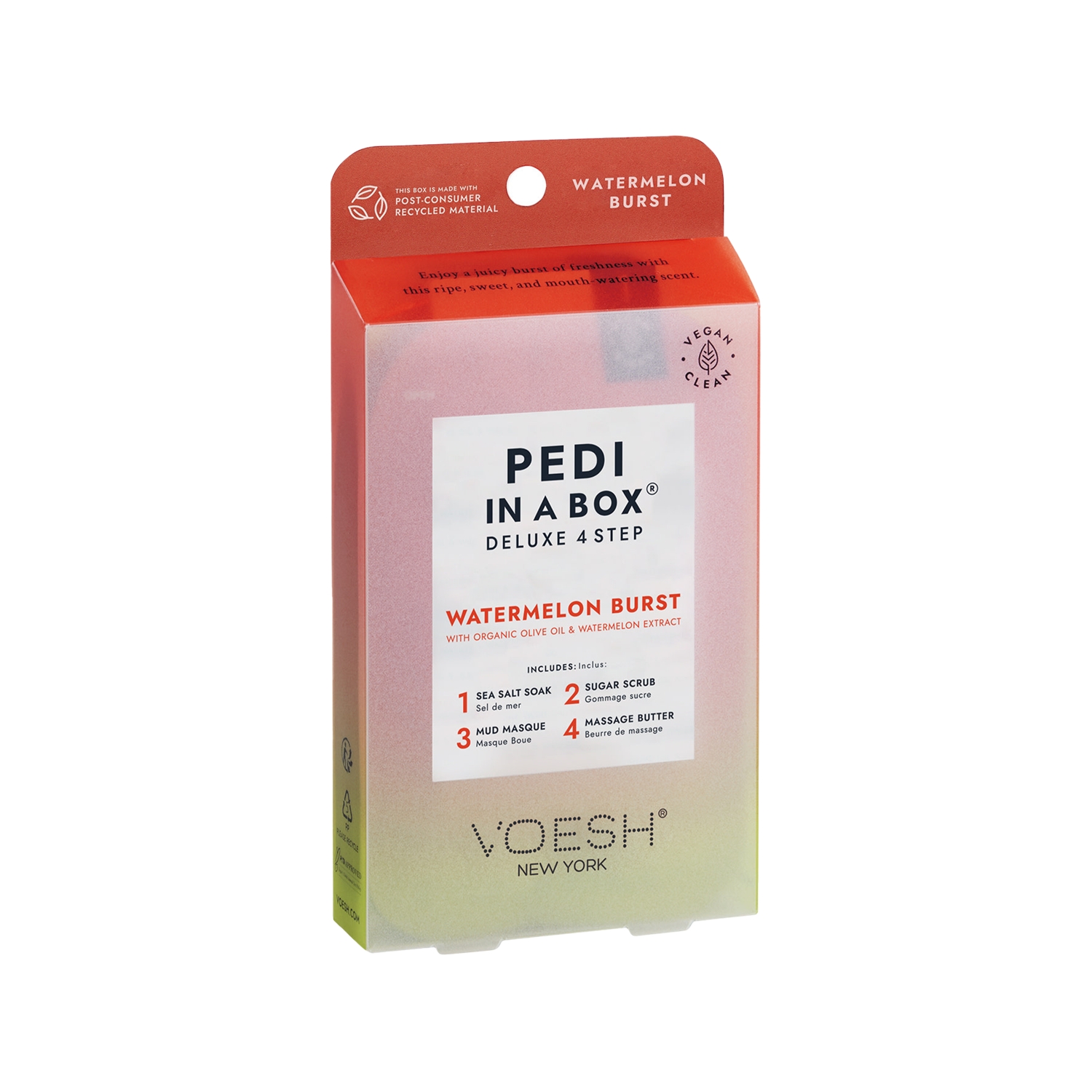 Voesh New York Pedi In A Box Deluxe Pedikür 4 Adımlı Set Karpuz
