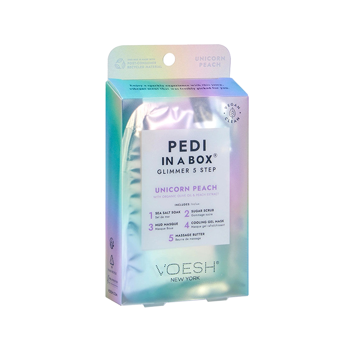 Voesh New York Pedi In A Box Glimmer Pedikür 5 Adımlı Set Unicorn