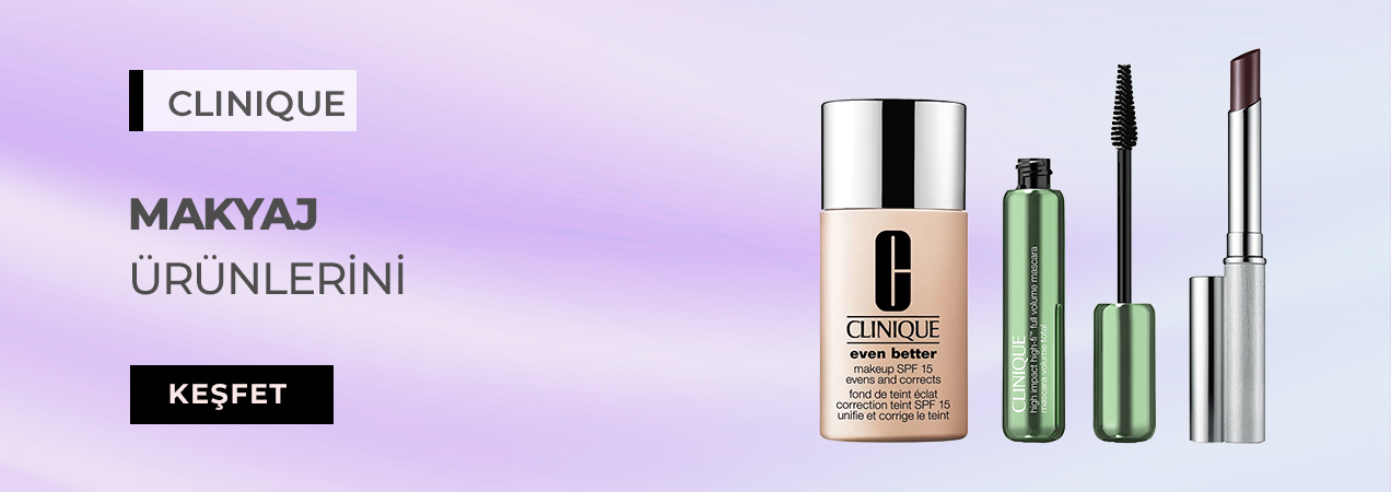 Clinique Black Honey koleksiyon ürünleri: maskara, bronzlaştırıcı, CC krem ve lip gloss, şık bir görünüm için bir arada.