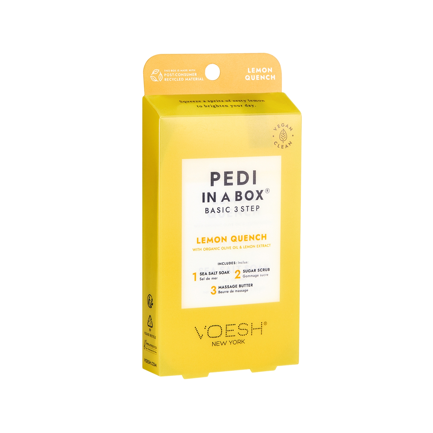 Voesh New York Pedi In A Box Basic Pedikür 3 Adımlı Set Limon