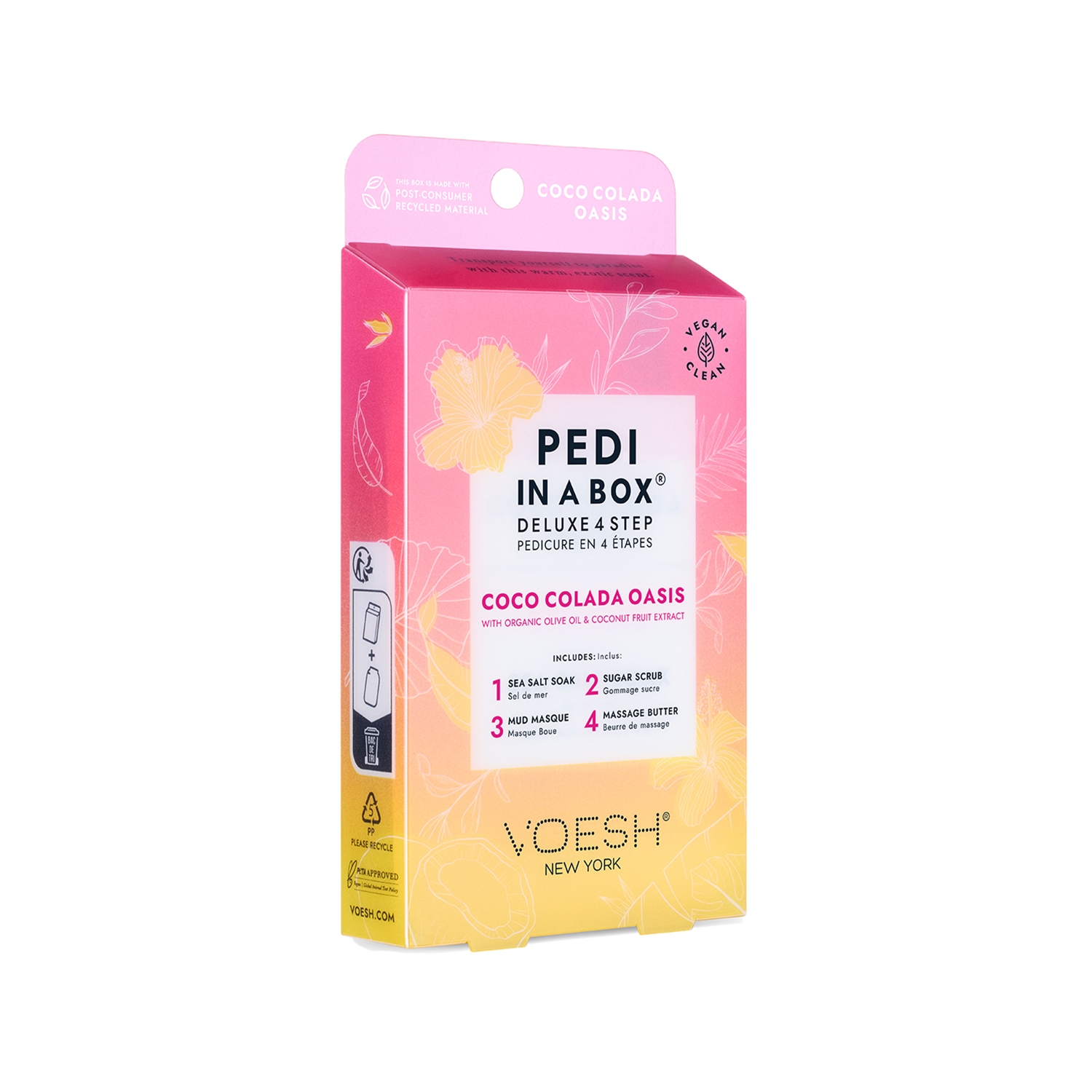 Voesh New York Pedi In A Box Deluxe Pedikür 4 Adımlı Set Coco Colada