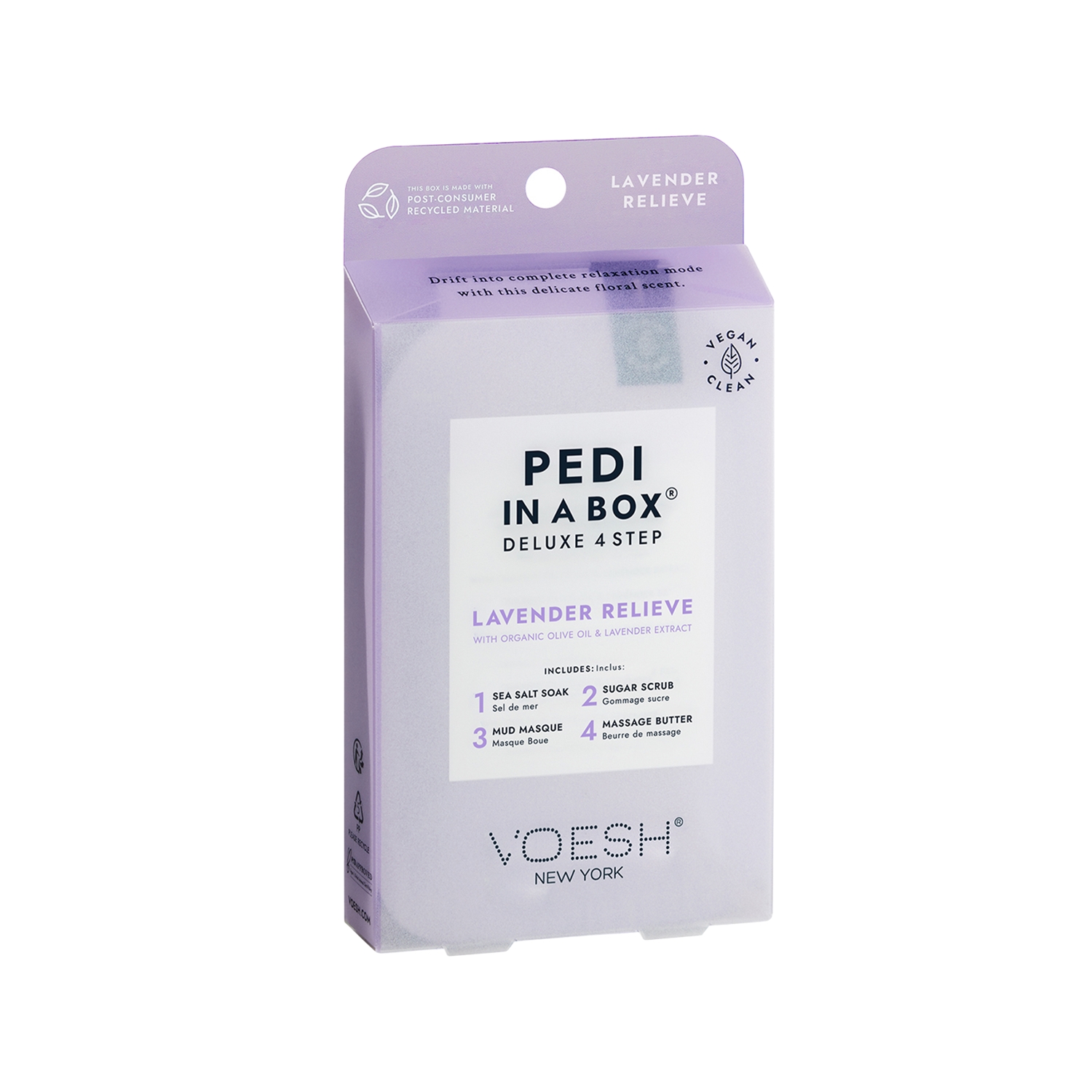Voesh New York Pedi In A Box Deluxe Pedikür 4 Adımlı Set Lavanta