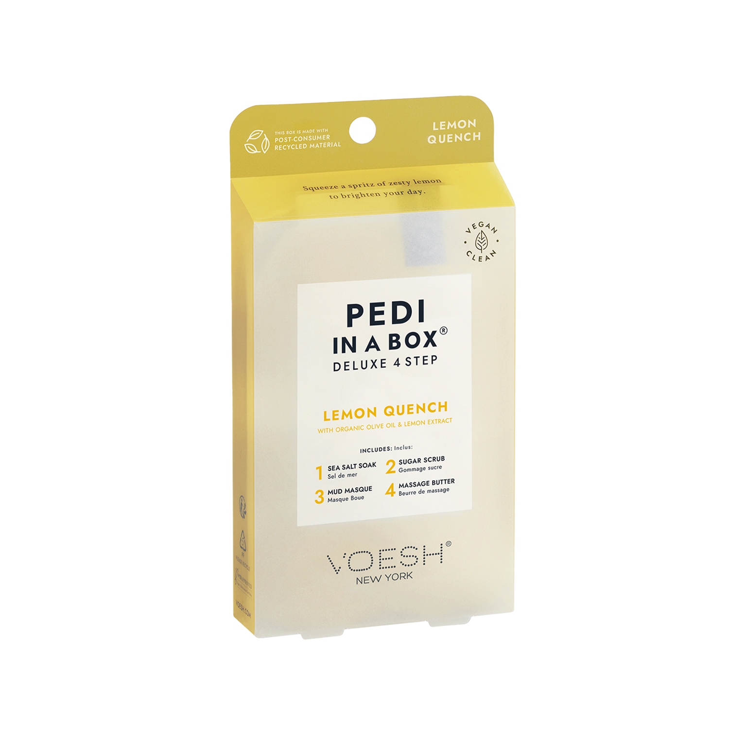 Voesh New York Pedi In A Box Deluxe Pedikür 4 Adımlı Set Limon