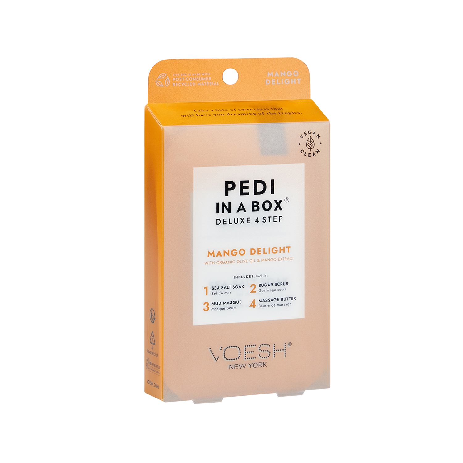 Voesh New York Pedi In A Box Deluxe Pedikür 4 Adımlı Set Mango