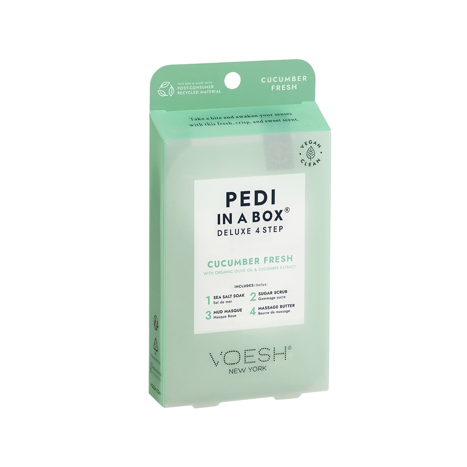 Voesh New York Pedi In A Box Deluxe Pedikür 4 Adımlı Set Salatalık