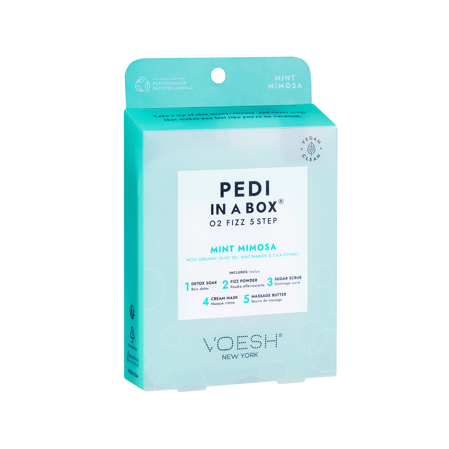 Voesh New York Pedi In A Box O2 Fizz Pedikür 5 Adımlı Set Nane
