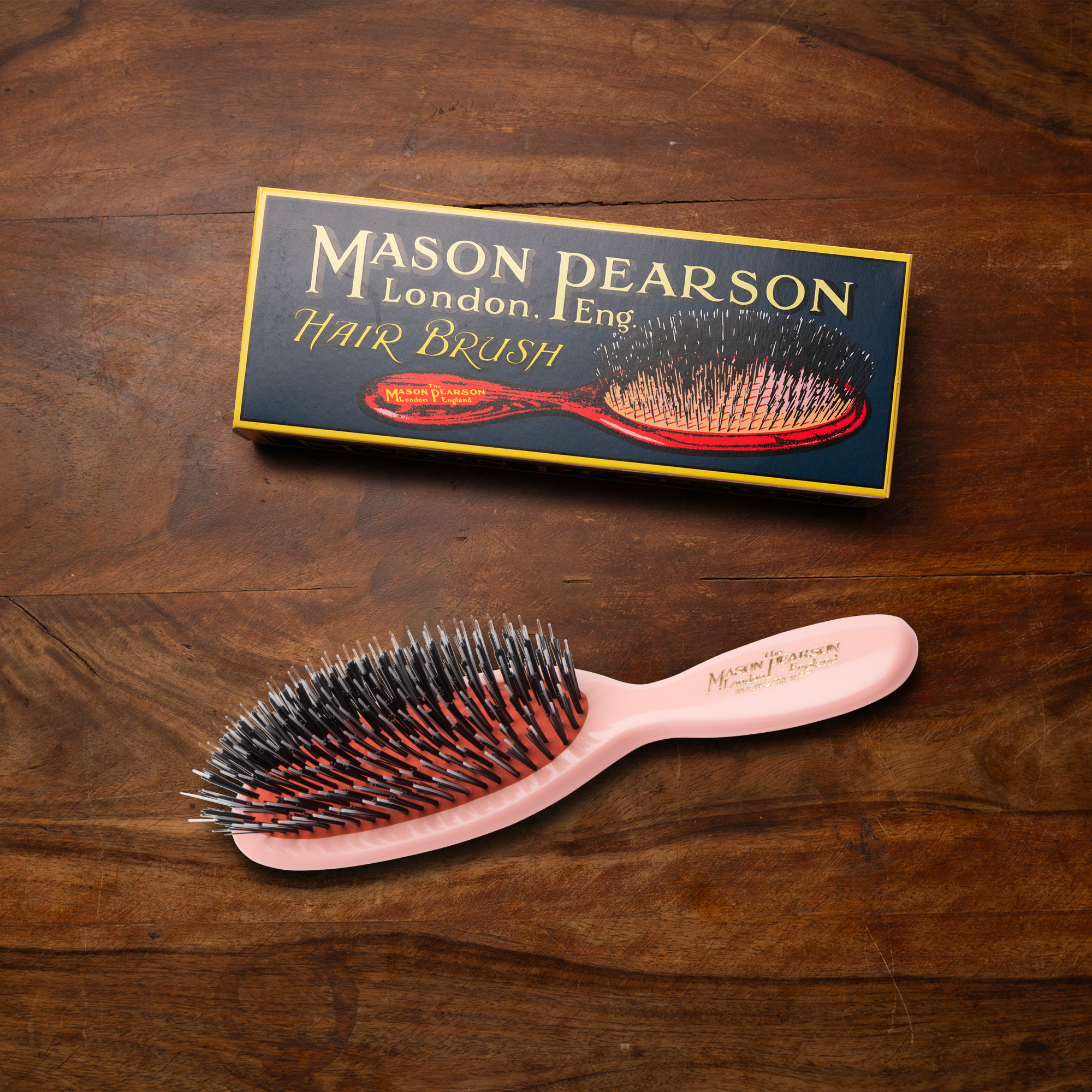 Mason Pearson Pocket Bristle Nylon BN4 Pink Saç Fırçası | Sachane